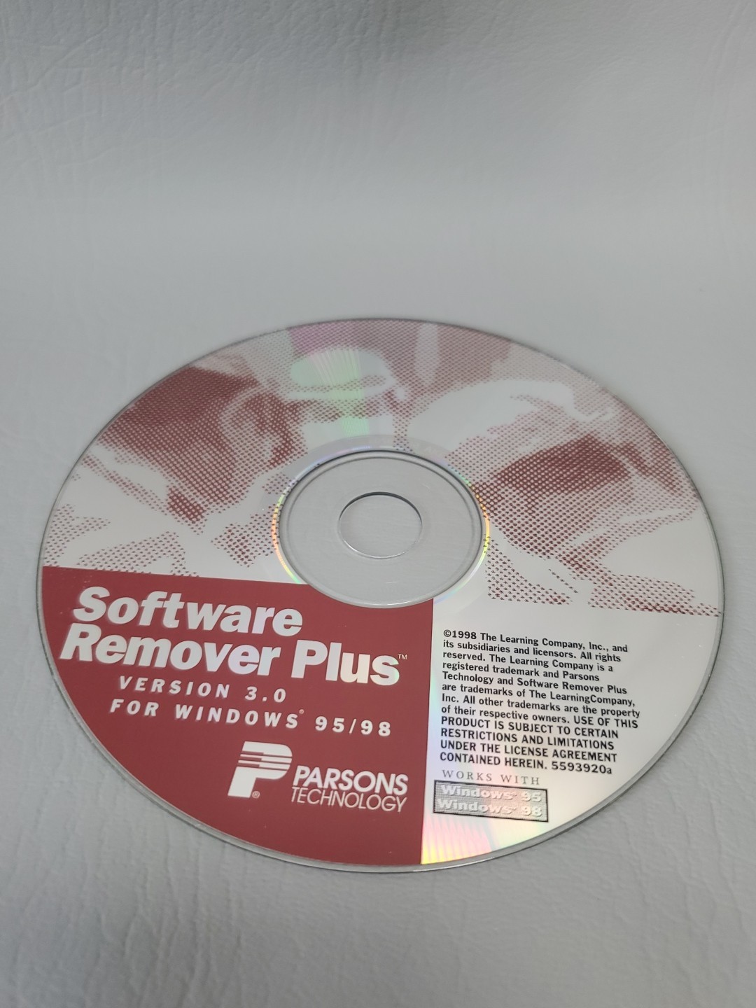 Parsons Technology Software Remover Plus v3.0 PC Computer Program 1998 CD CD-ROM