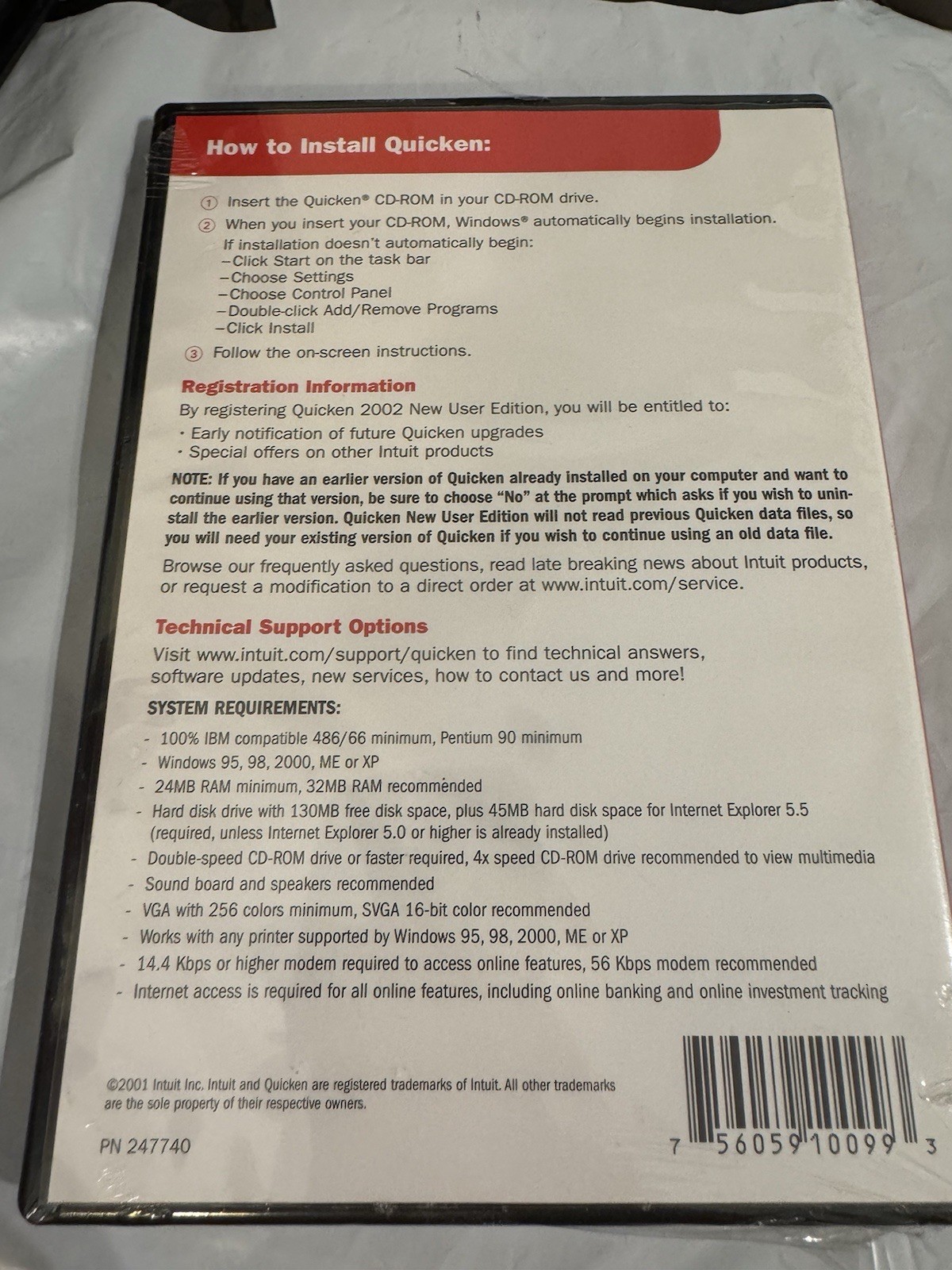 Quicken 2002 New User Edition PC Home and Office Software
