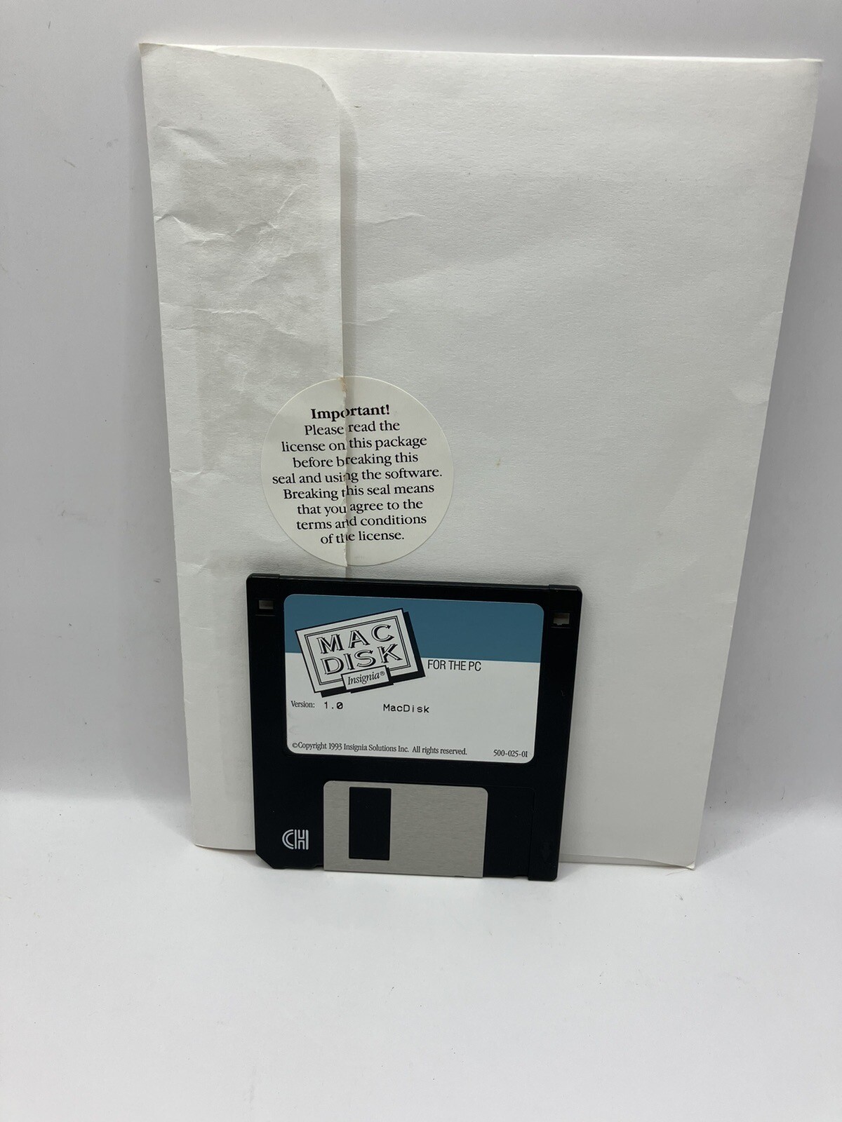 Mac Disk Insignia Version 1.0 For PC USED Good Condition