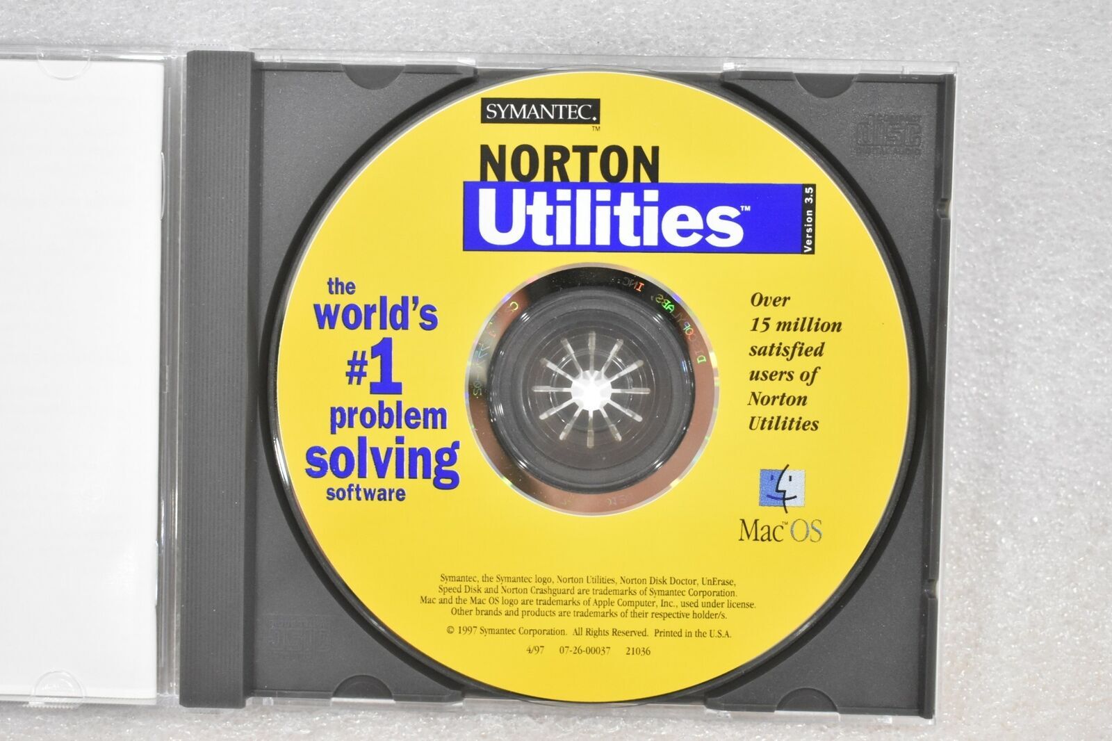 SYMANTEC NORTON UTILITIES FOR MACINTOSH CD-ROM CD-ASSY