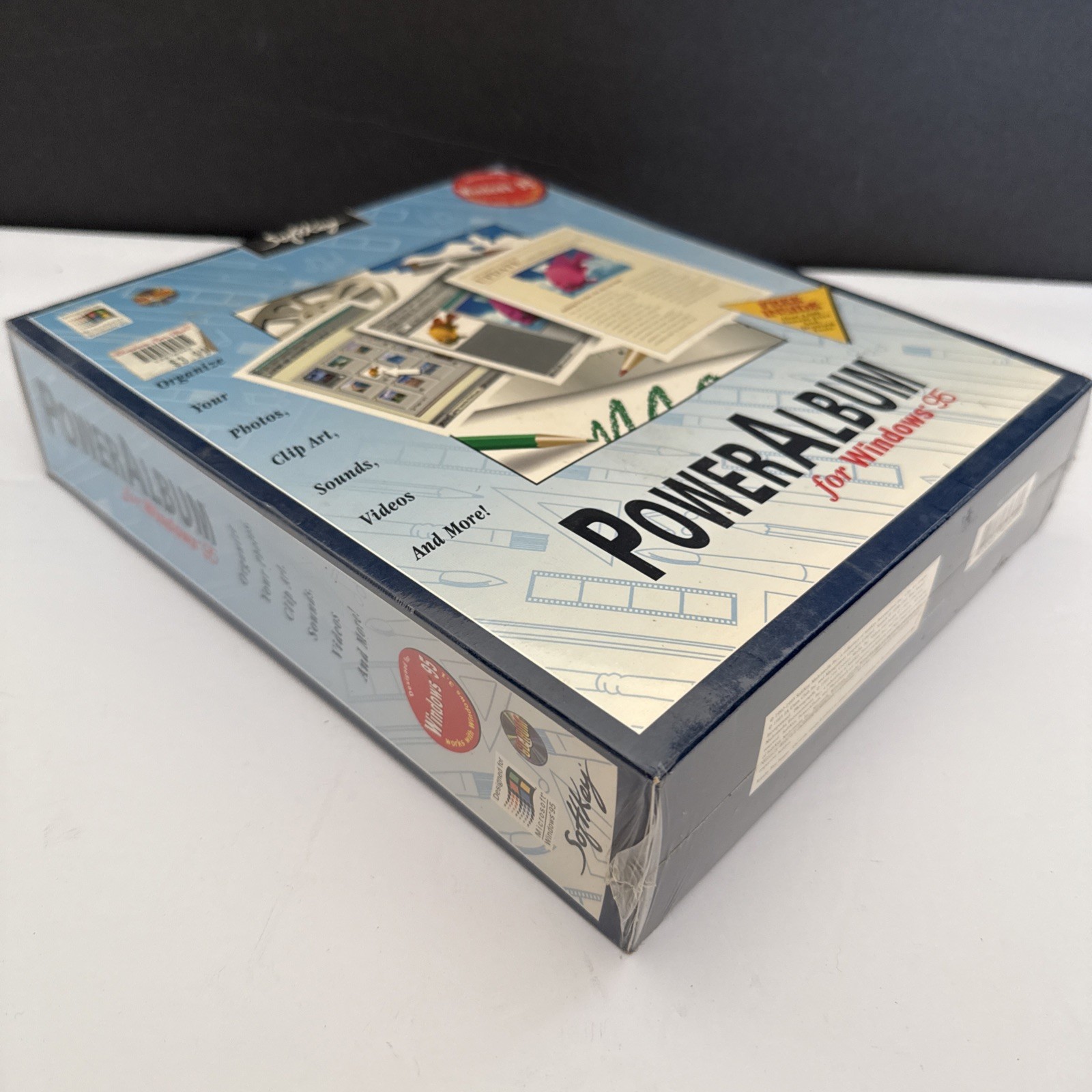VTG. New & Sealed Windows 95 Power Album Big Box PC Software Softkey