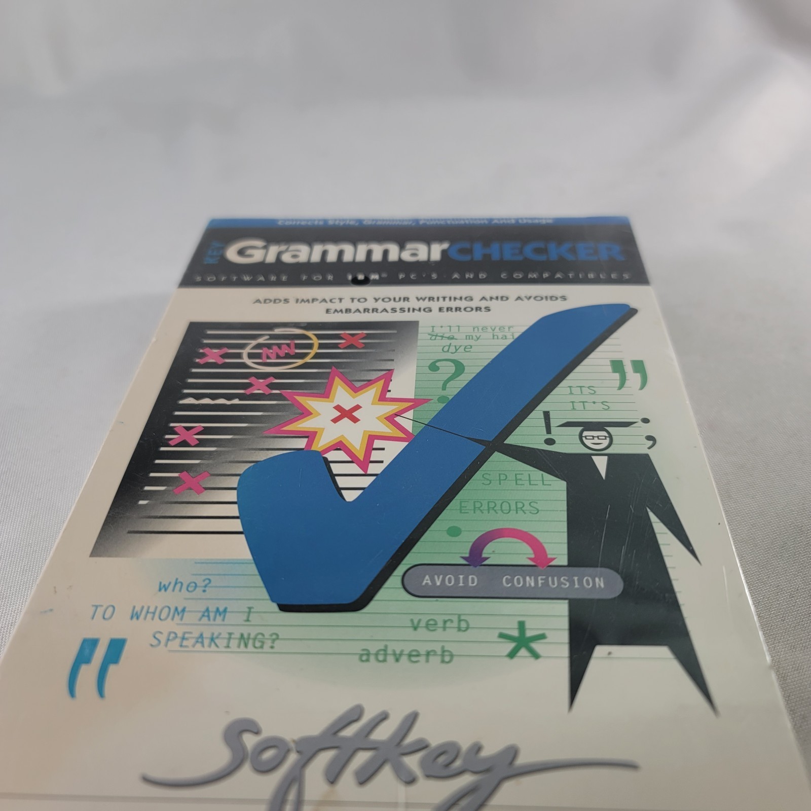 Grammar Checker Softkey Software Sealed IBM compatible 3 1/2 5 1/4 New/Sealed