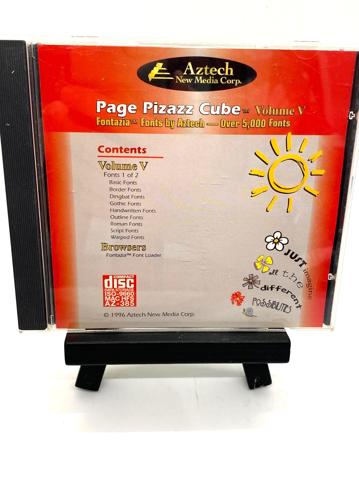 Page Pizazz Cube Aztech Media-Windows Software Program CD-Rom Vol 2, 3, 4, 5. 6