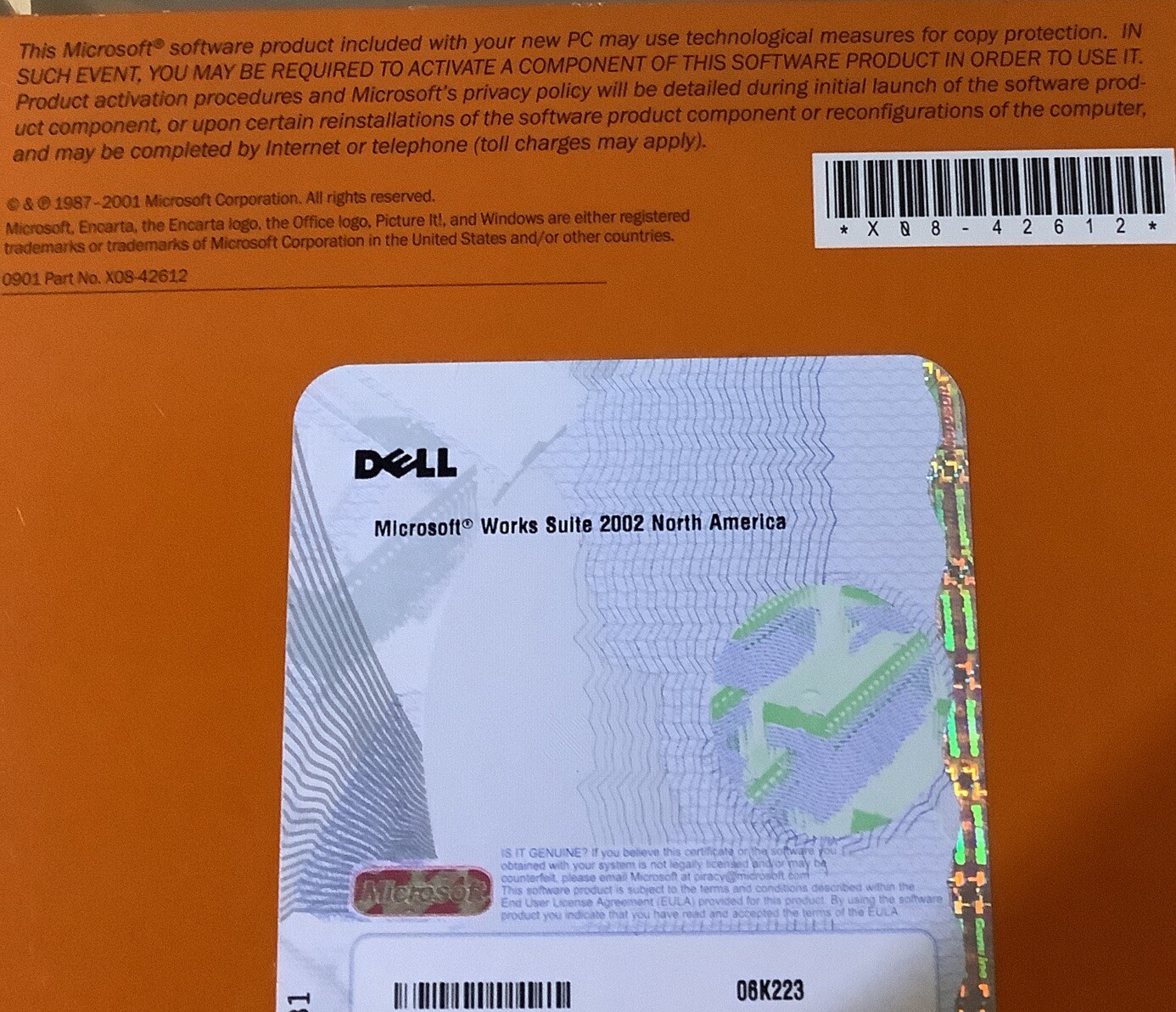 Microsoft Works Suite 2002 PC Cds Inside – Disc 1 To 5 Microsoft Works