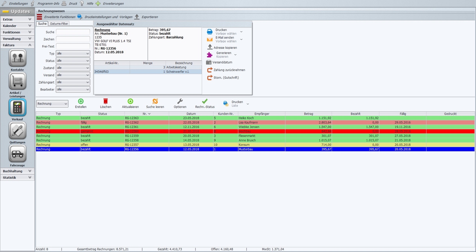 Werstatt Software, Car, Truck, Krad, Scooter, Bikes, Open Types, No Follow-up Costs