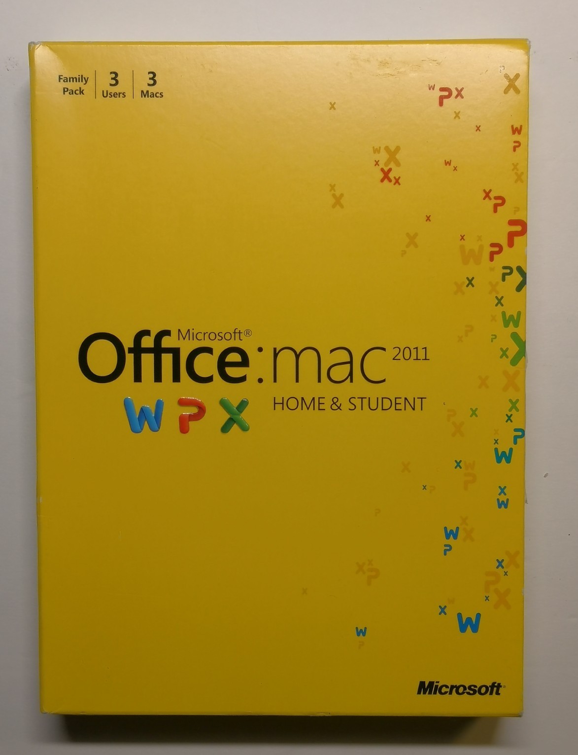 Microsoft Office MAC 2011 Home & Student DVD 3 Users 3 Macs – Retail Box