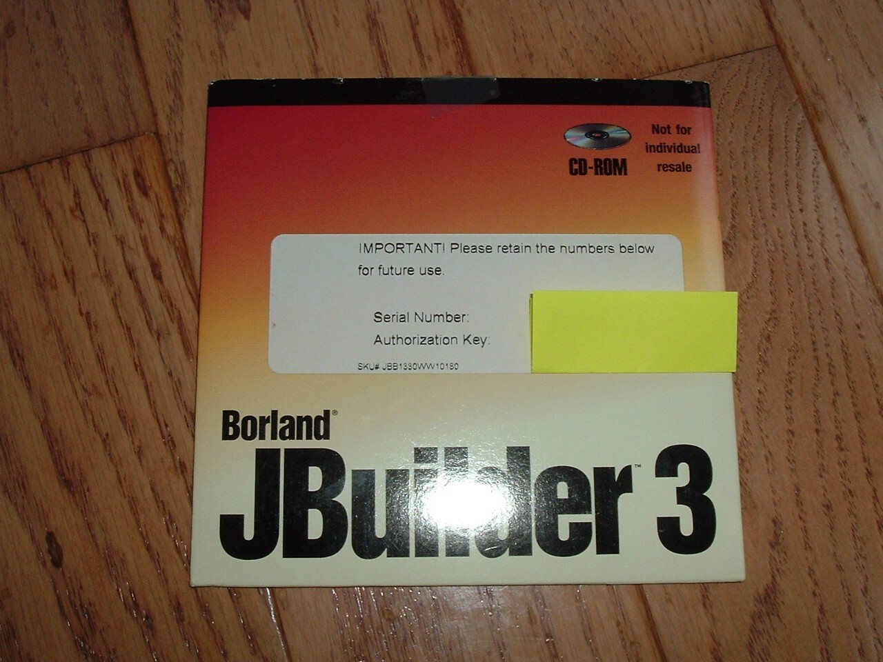 Borland JBuilder 3 original disks with Serial Number and KEY !