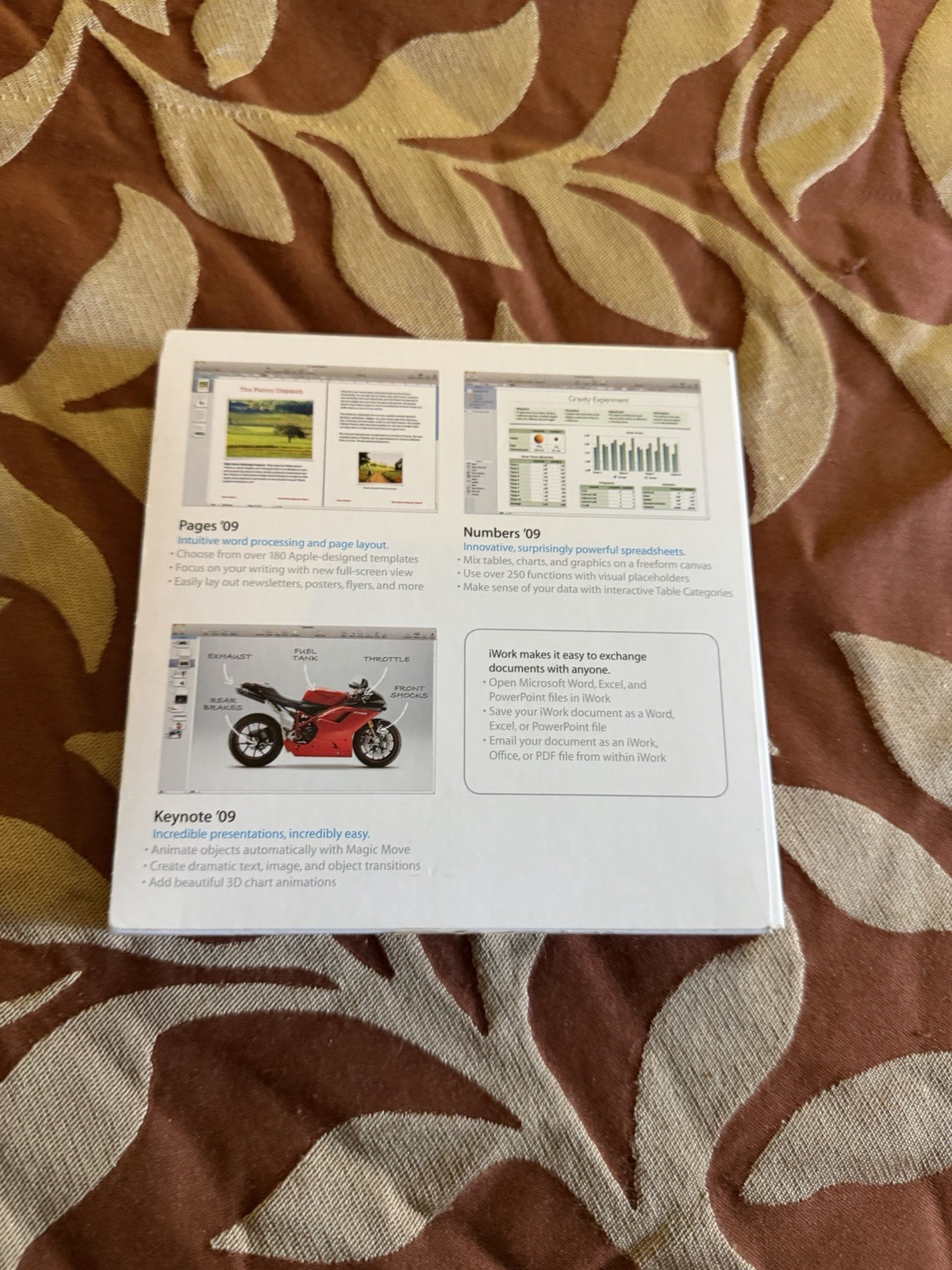 Apple iWork ’09 (Retail) – Full Version for Mac MB942Z/A Complete Software