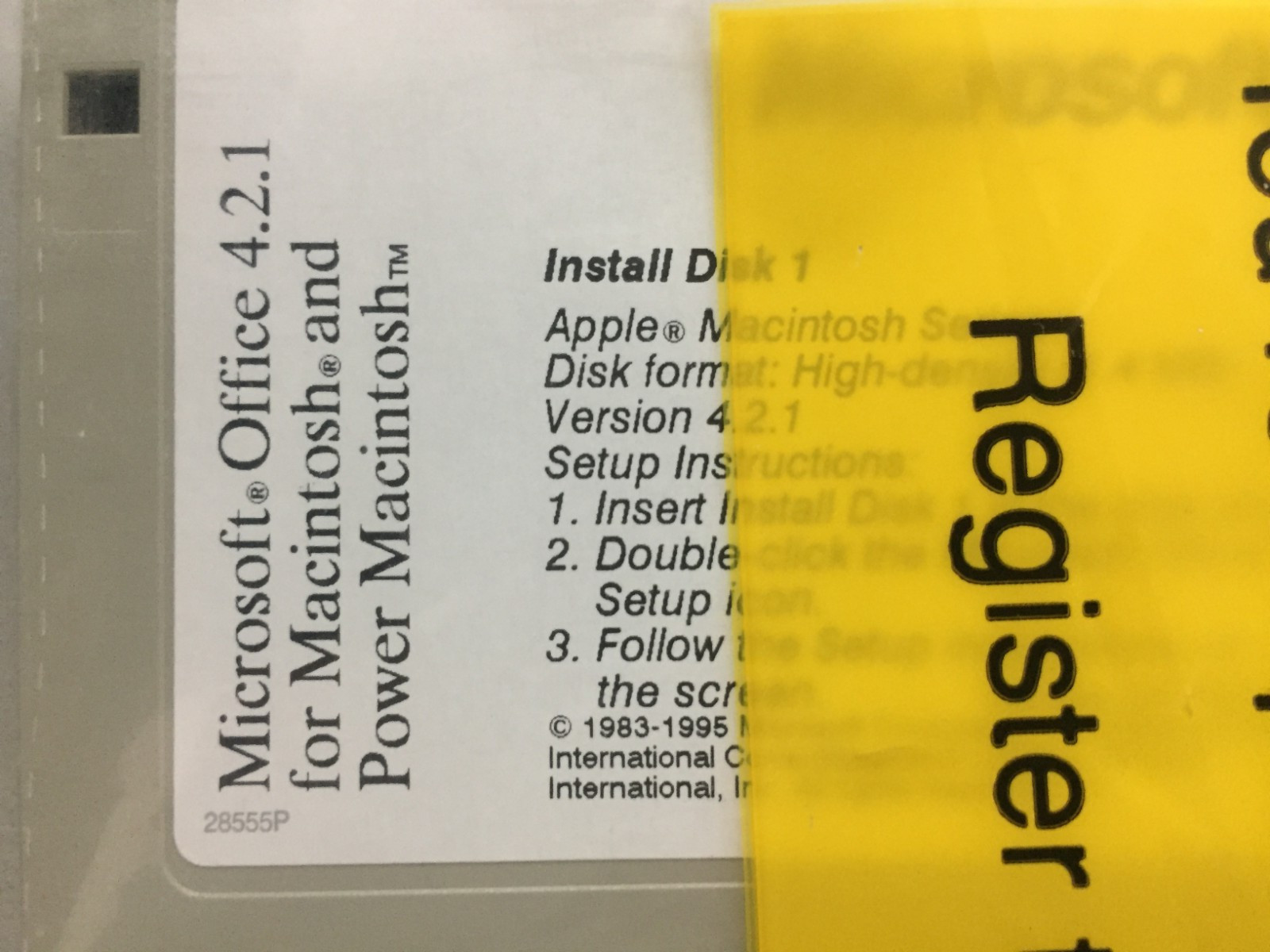 Unopened Microsoft Office 4.2.1 Apple Power Macintosh 34 disks , 1995