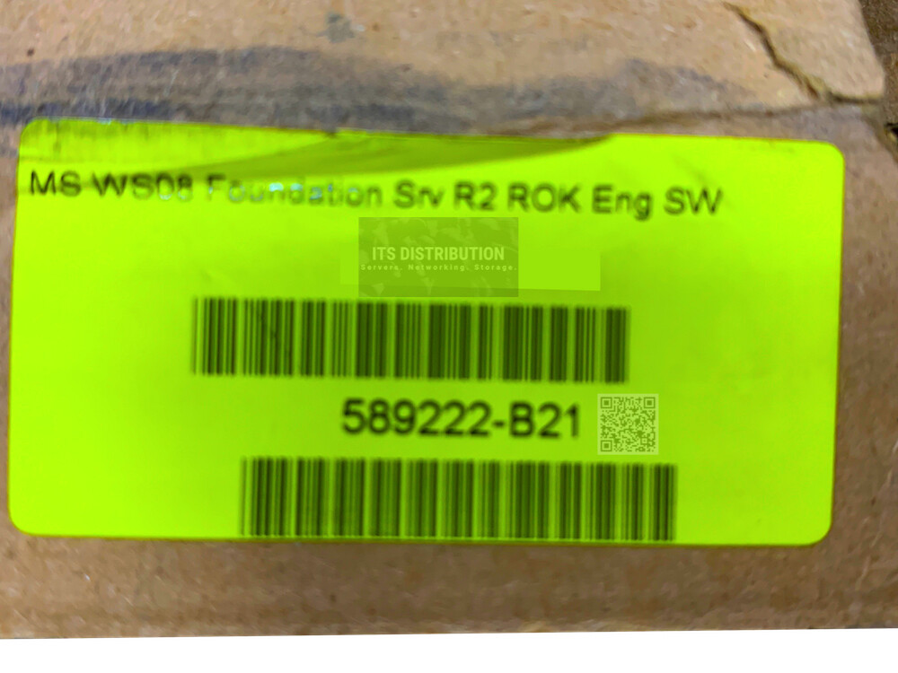 589222-B21 | HP MS WS08 Foundation Server SW BRAND NEW