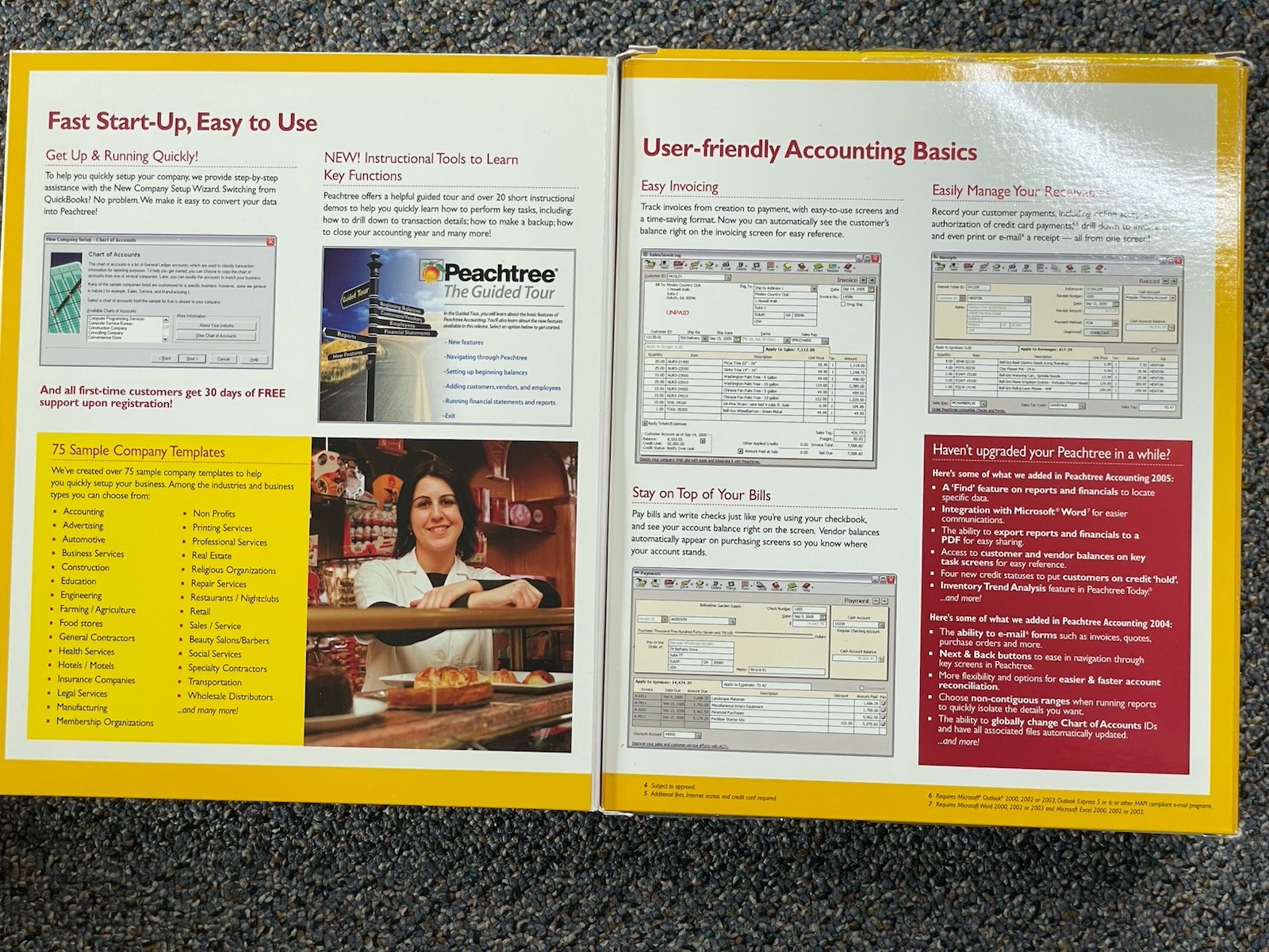 Vintage Sage Peachtree Accounting 2005 Windows PC Software