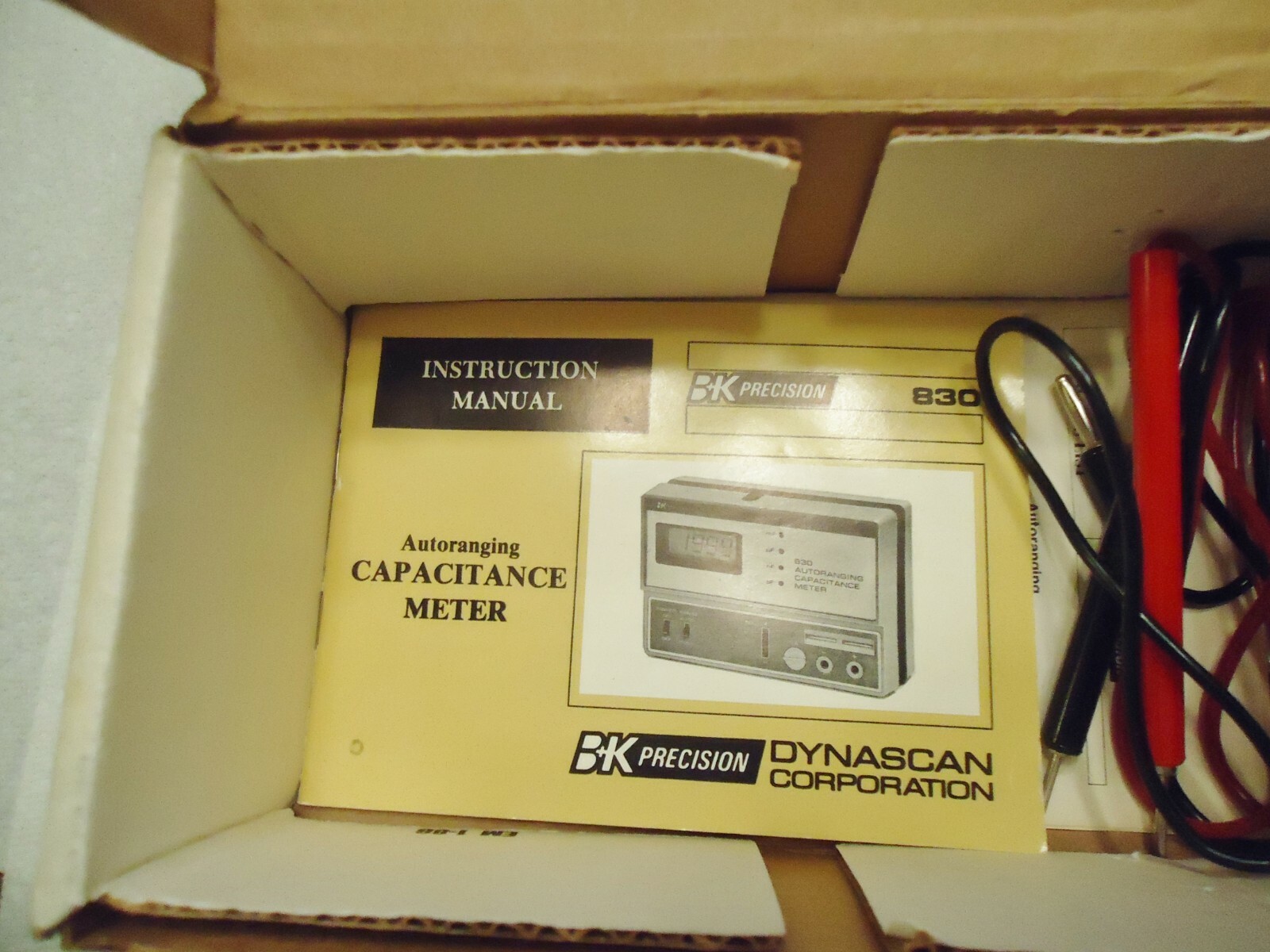 BK Precision Dynascan Corp. Model# 830, Autoranging digital capacitance meter.