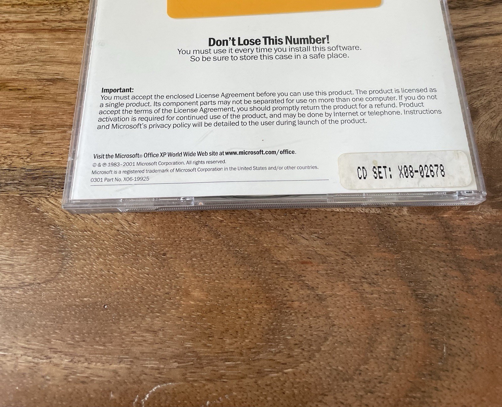 Microsoft Office XP Professional, Version 2002, 2 Discs Vintage Software