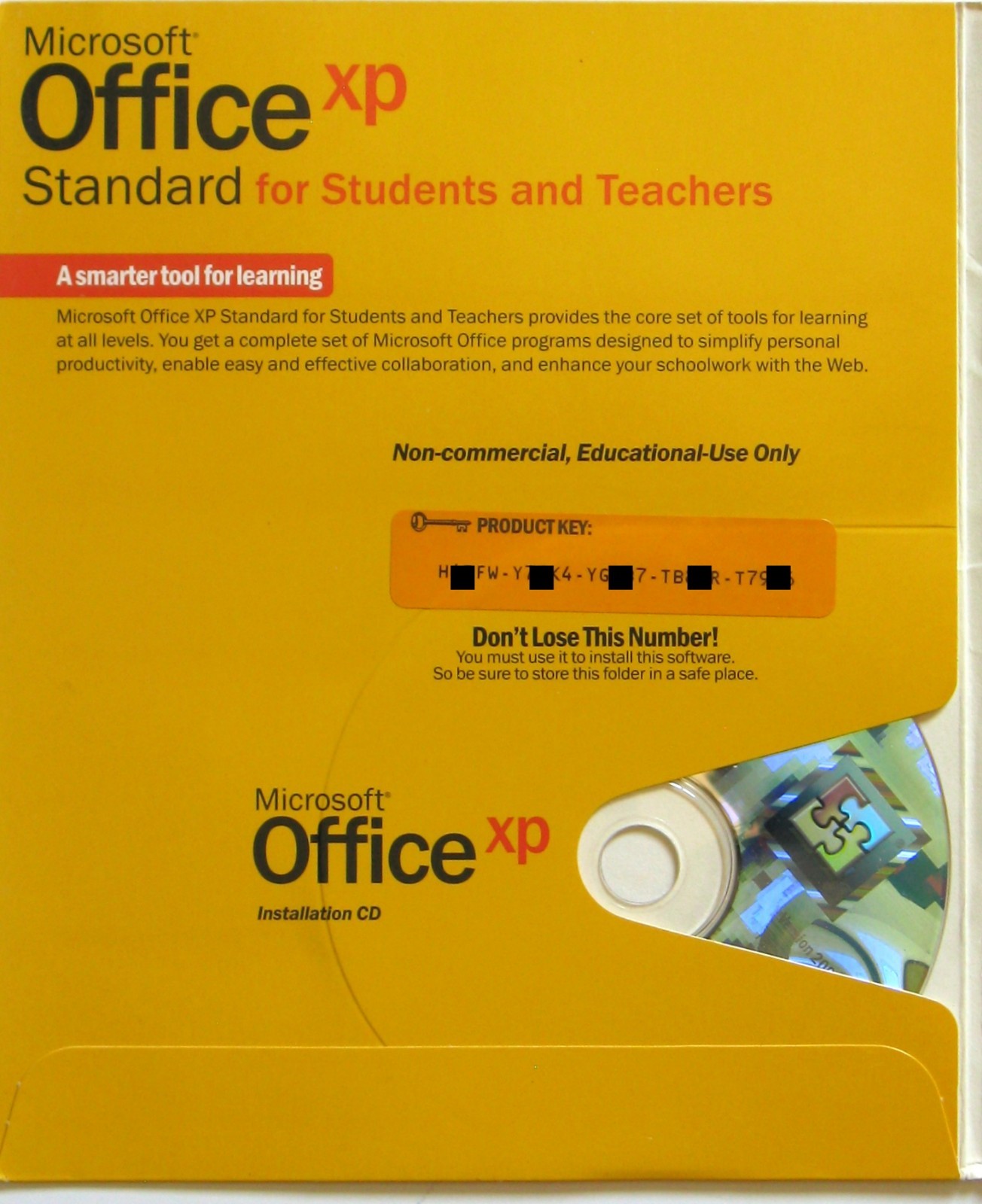 👀 Office XP Standard 2002 for Students & Teachers, with 3 CDs 💿💿💿 & Key 🔑