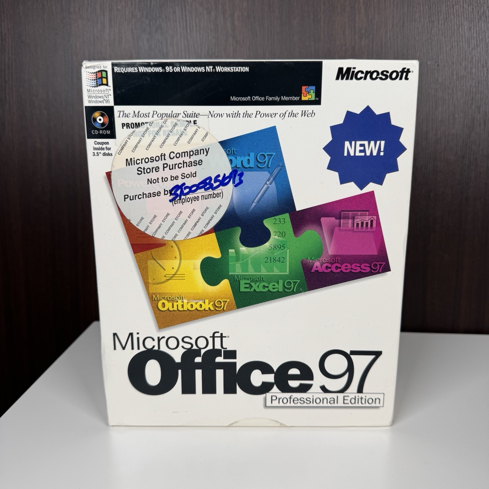 Microsoft Office 97 Professional Edition – NEW SEALED – Big Box