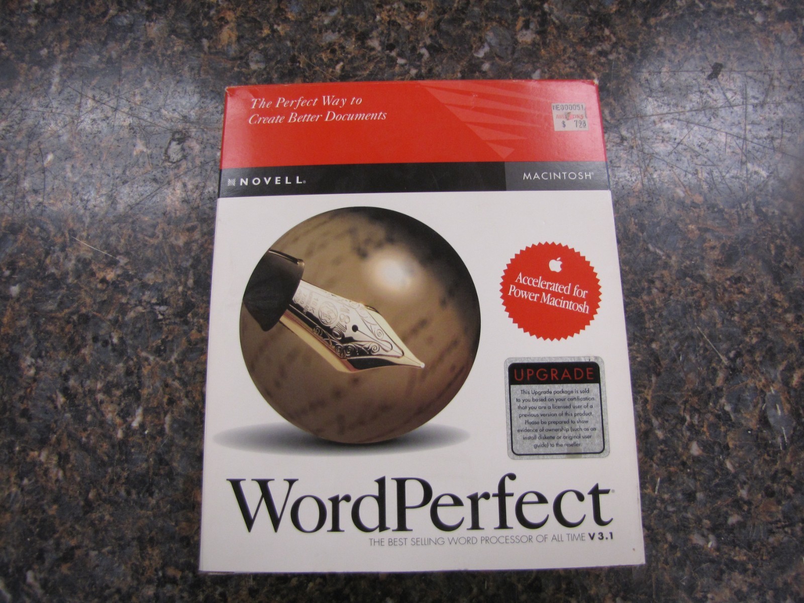 Novell Word Perfect Office Processor V 3.1 -For Macintosh- 5x 3.5″ Disks -HN4