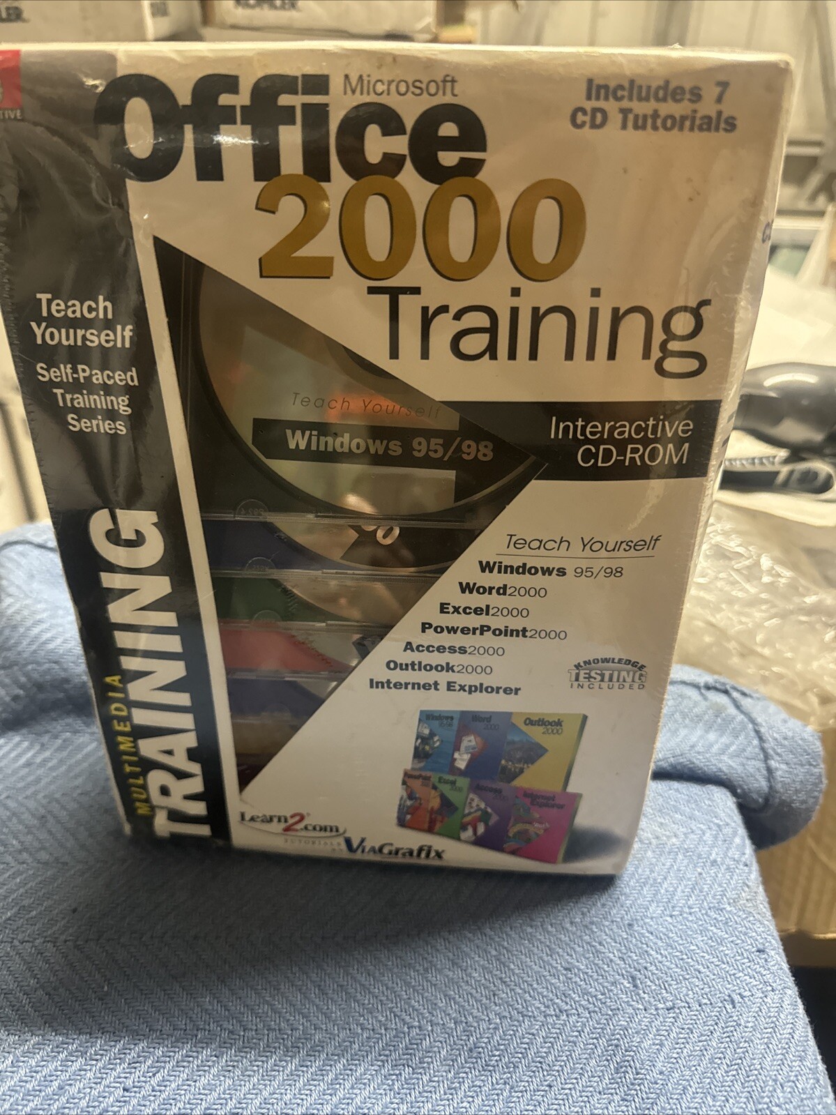 MS Office 2000 Training 7 Disc Set Multimedia Training Tutorial Open Marked Box