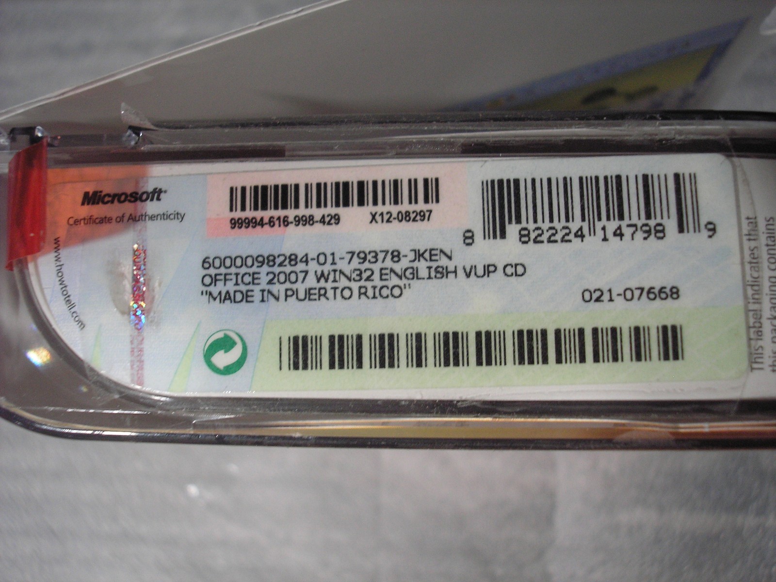 Microsoft Office 2007 Standard Upgrade Edition =NEW RETAIL BOX=