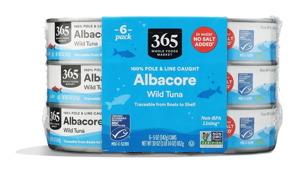No Salt Albacore Tuna in Water 6pk, 5 Ounce