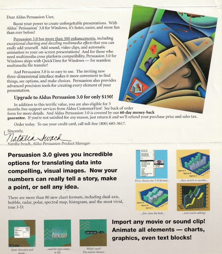 Vintage Software – Aldus Persuasion for Windows, versions 2.0, 2.1, and 3.0