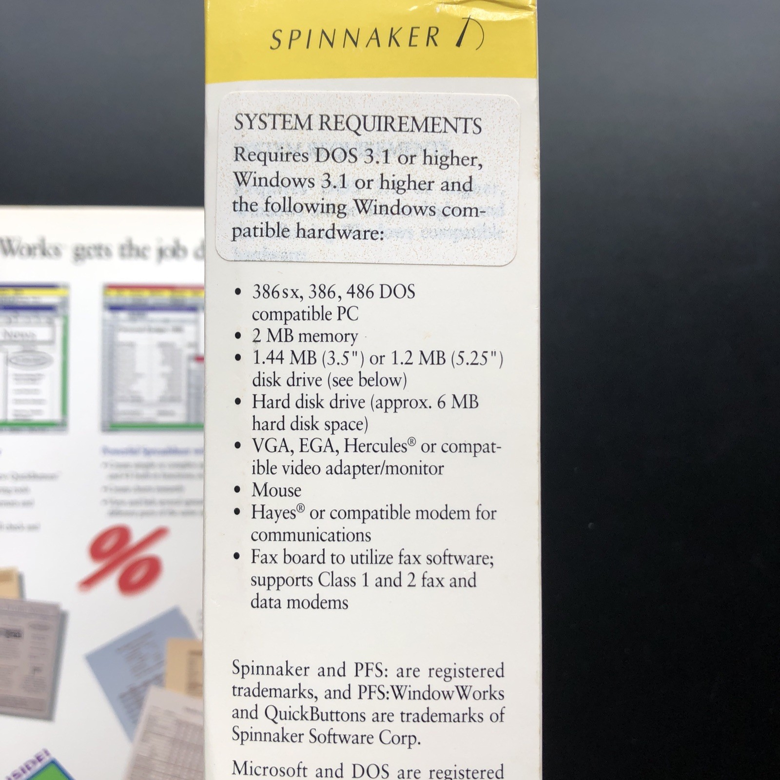 PFS Window Works Version 2 with 3.5″ Floppy Disc