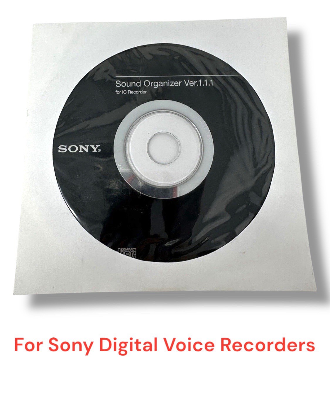 Sony Sound Organizer Ver.1.1.1 PC Software For Sony Digital Voice Recorders NEW!
