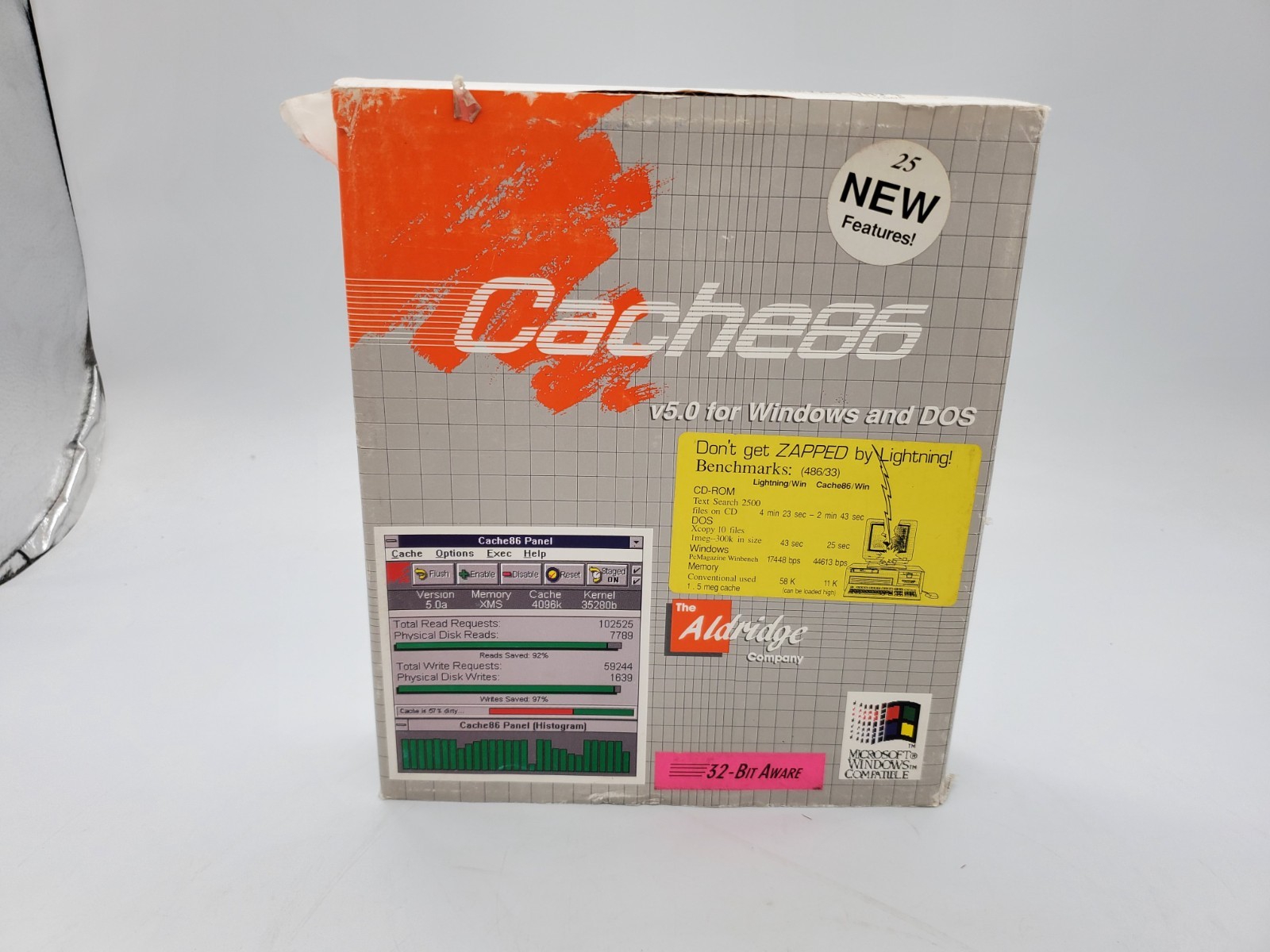 Cache86 v5.0 (Aldridge Software, 3.5″ Floppy, Windows & Dos) 286 and above – VTG