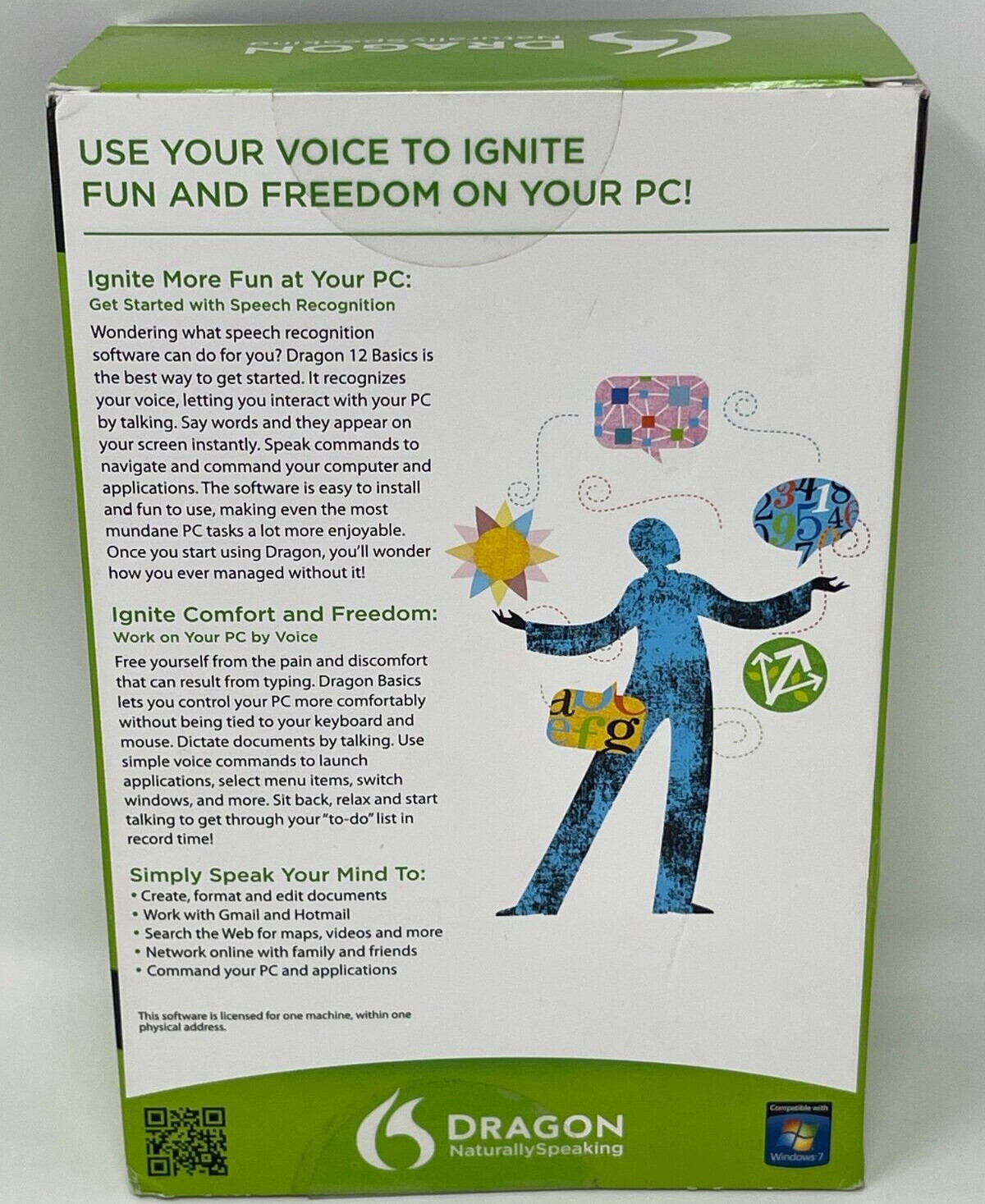 Nuance Dragon NaturallySpeaking 12 Basic Speech Recognition Software App Windows