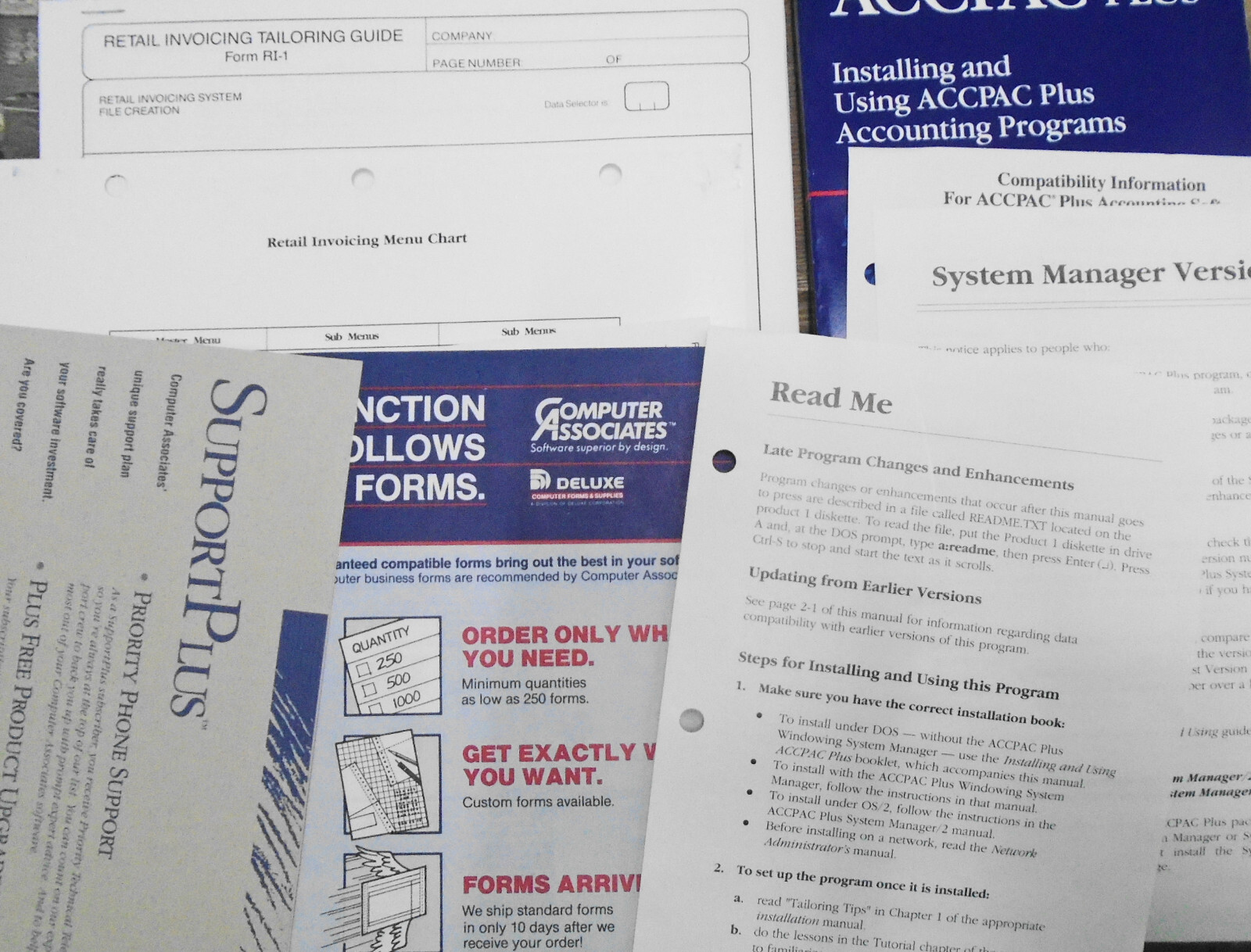 ACCPAC Plus by Computer Associates – GL, AR, AP, Payroll, Graphics… 1988 NEW