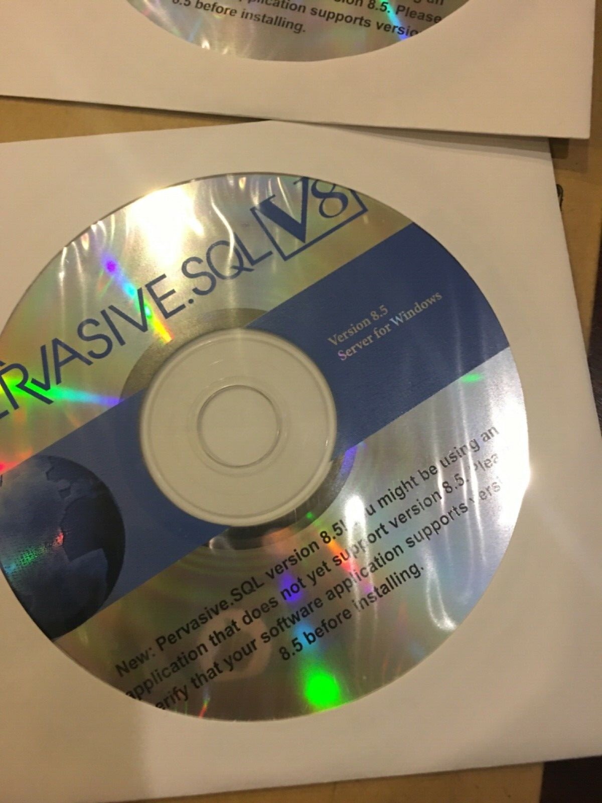 NEW 4 CDs Pervasive.SQL Server version 8.5 for Windows/Linux/Netware/Workgroup