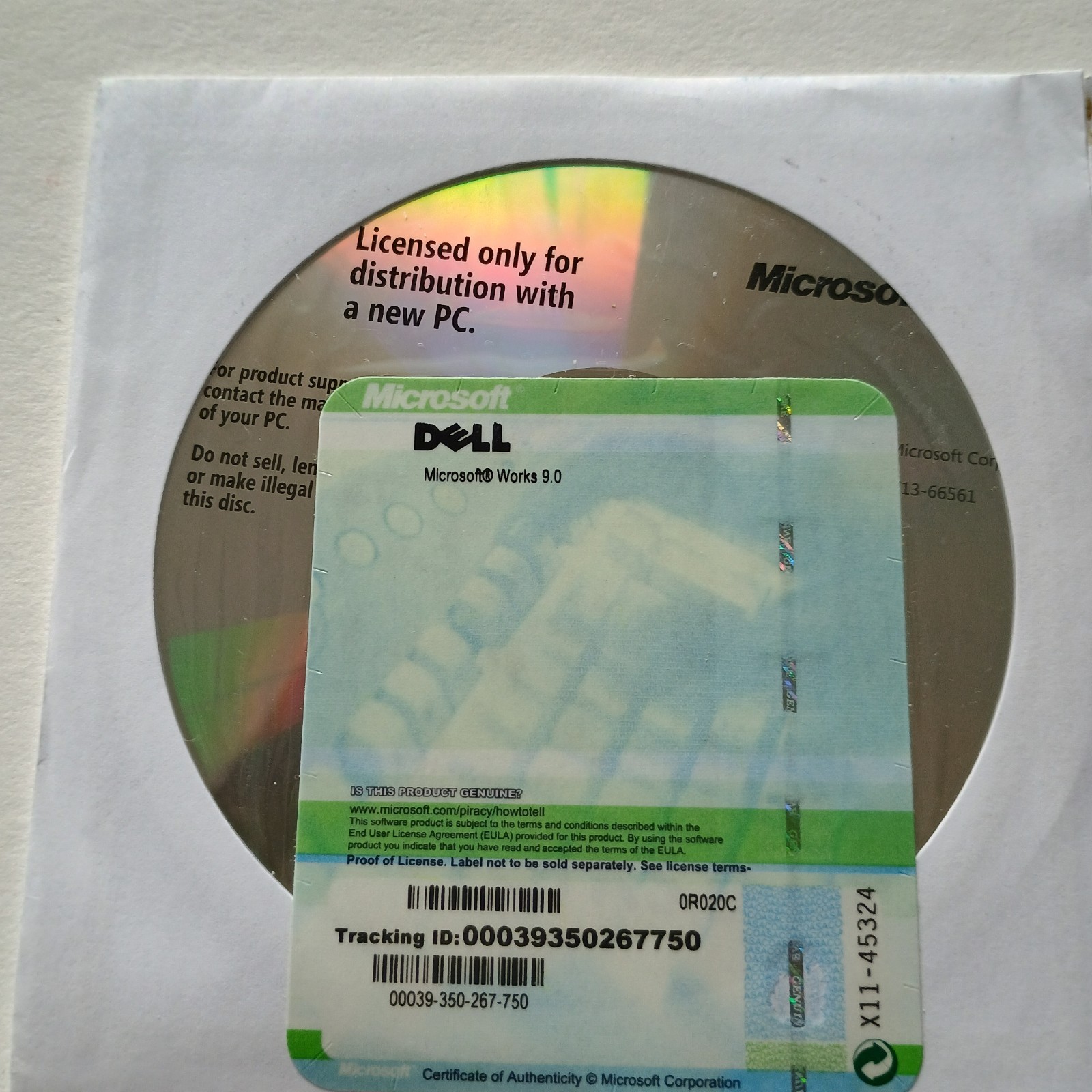 Dell PC Install Disc Lot Of 4, Sealed, Microsoft Works 9, Drivers, Vista