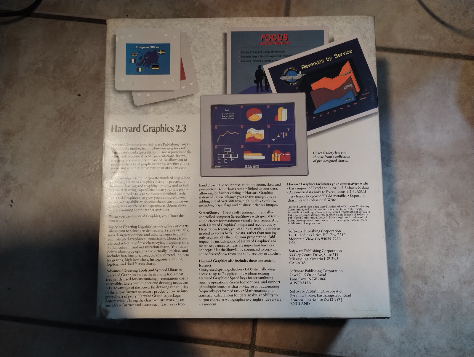 HARVARD GRAPHICS 2.3 – DOS – English Manual – English users guide