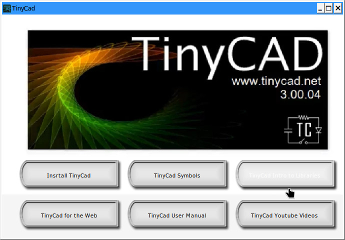 TinyCAD Computer-Aided Drafting Software + extra libraries