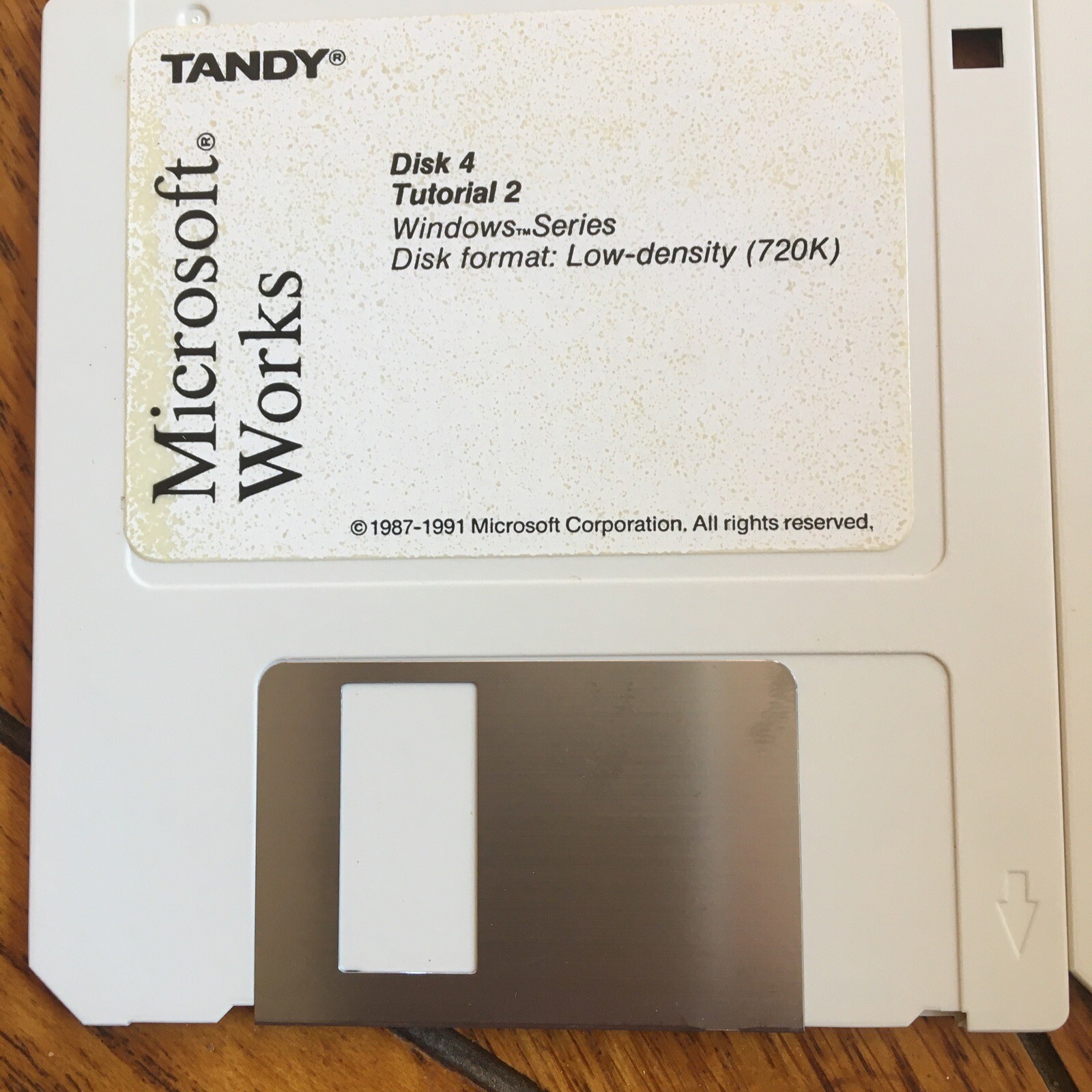 Tandy Microsoft Works 6 Discs (3 1/2″ Disks) 1987-1991