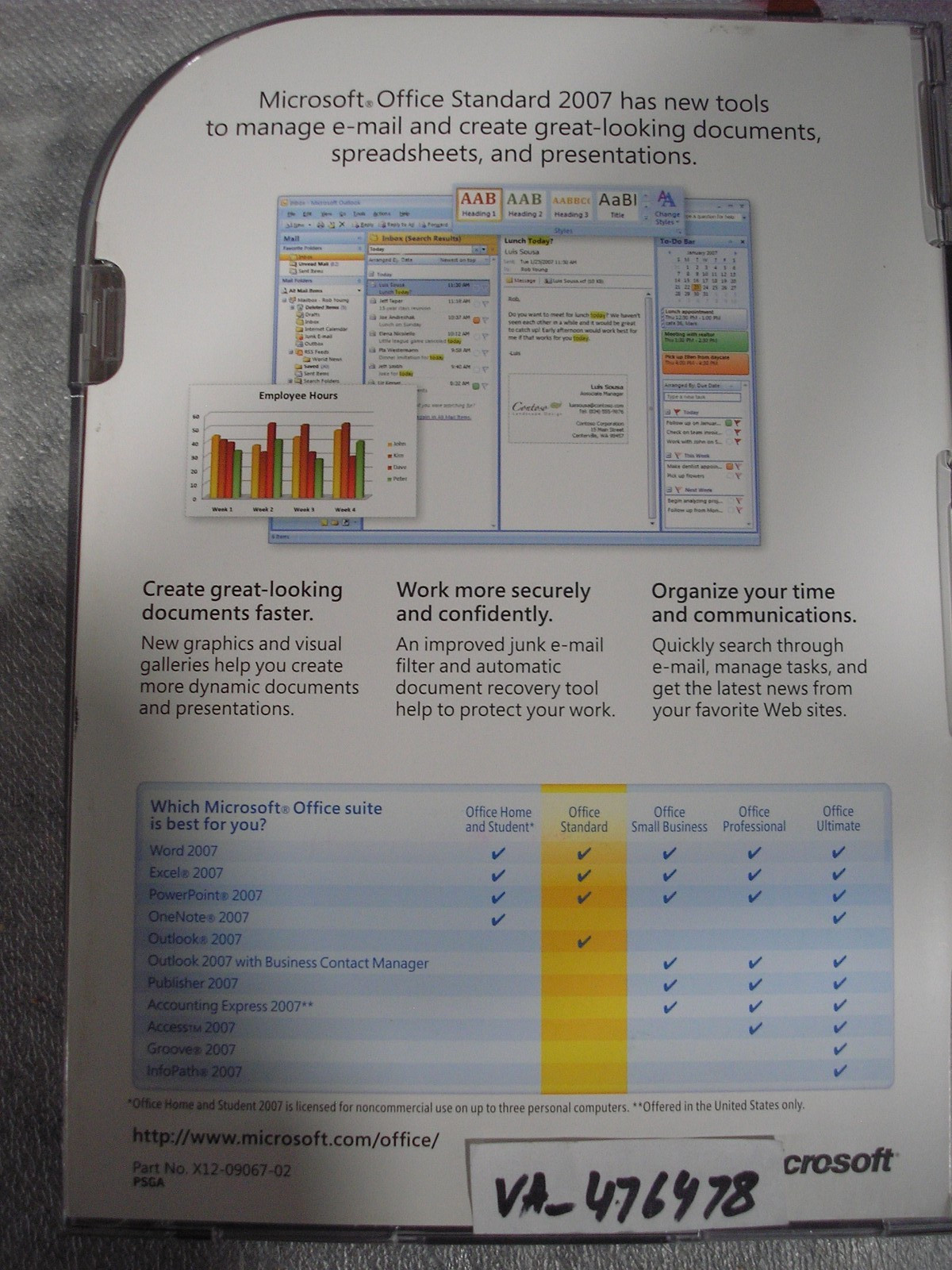 Microsoft Office 2007 Standard Upgrade Edition =NEW RETAIL BOX=