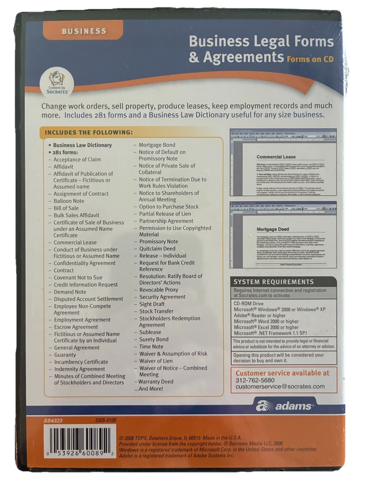 Business Legal Forms & Agreements CD Adams Contracts Templates