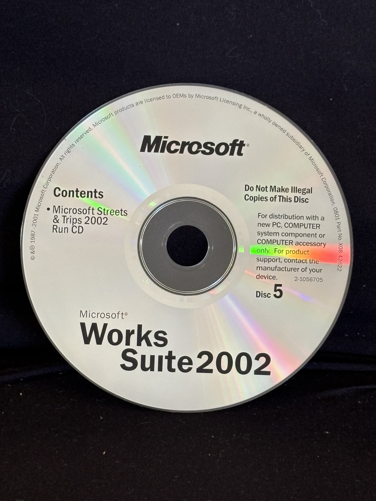 Microsoft Works Suite 2002 Partial Set Missing Disc 1 OEM Software VTG Computer