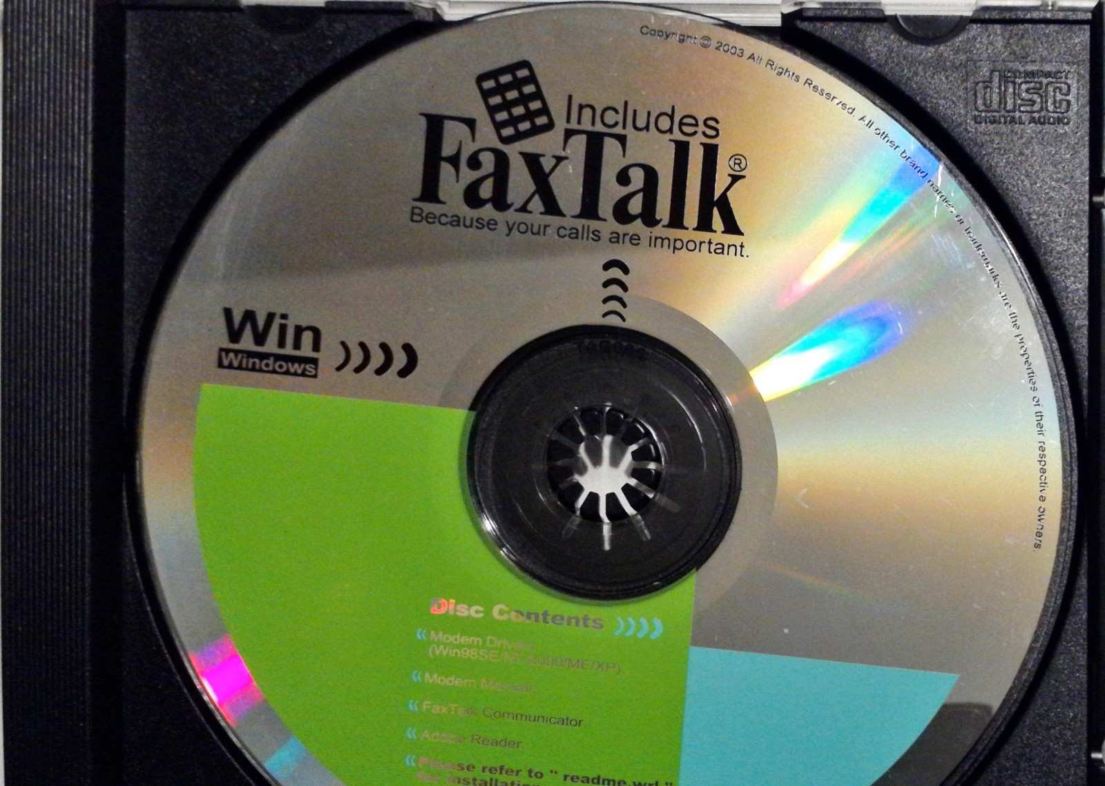 Includes FaxTalk Windows Panda Drivers SE02-T23E PC Program Software Disc VGOOD