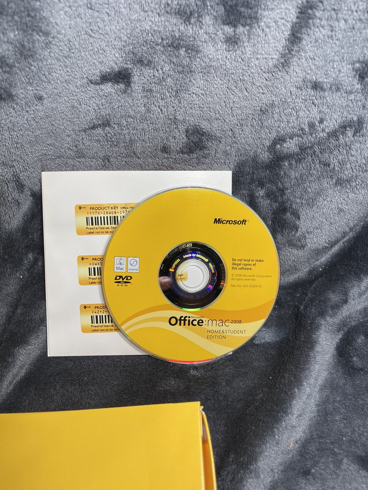 Microsoft Office 2008 Home and Student Edition for Mac with key