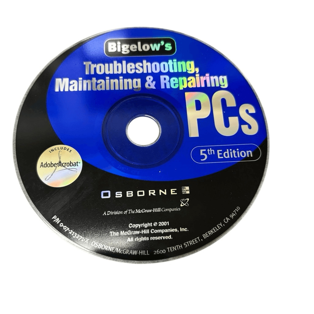 Troubleshooting Maintaining & Repairing PC’s 5th Edition Disc Only