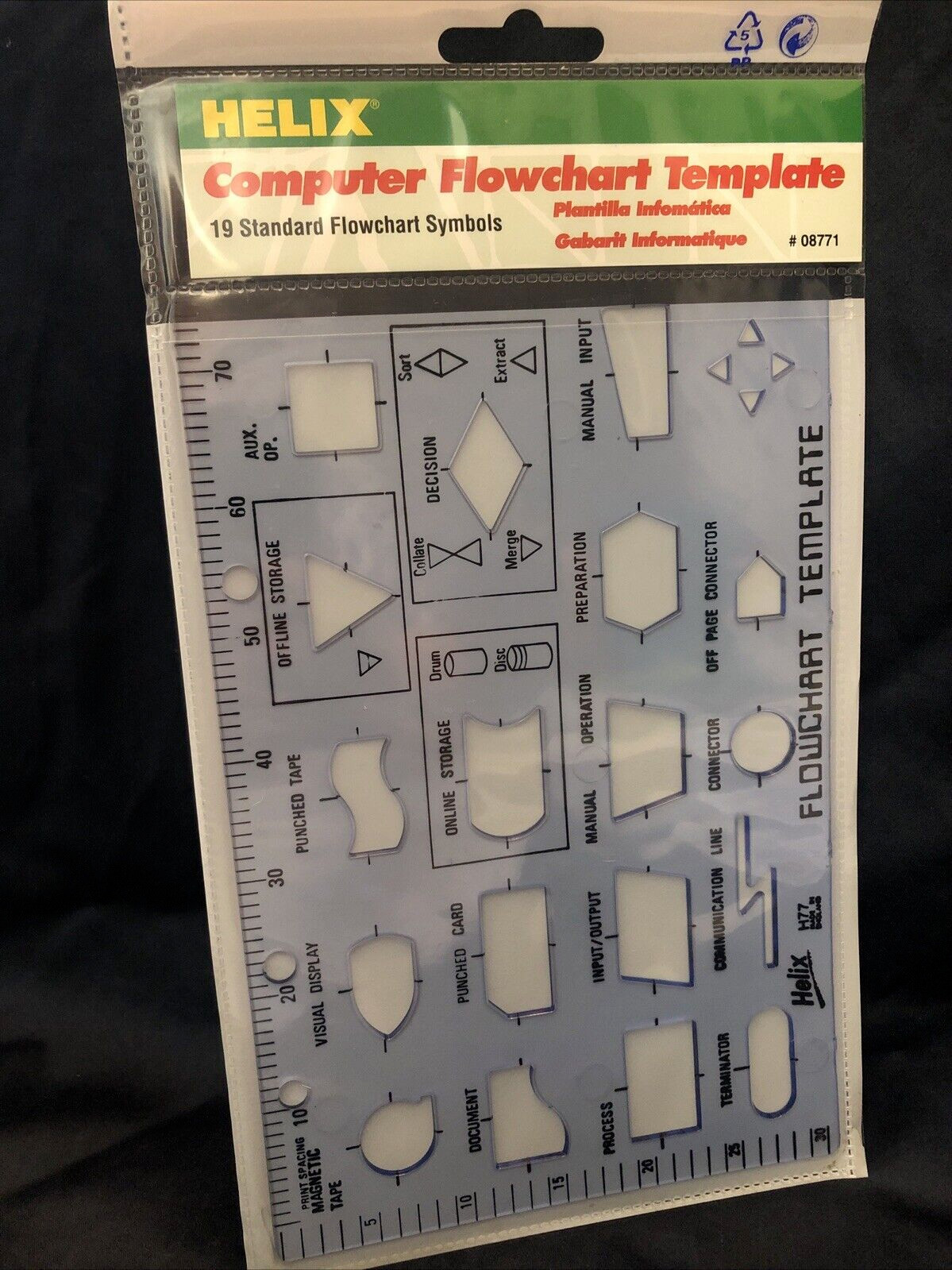 Helix H77 Computer Flowchart Template – Made in England Programming Algorithms