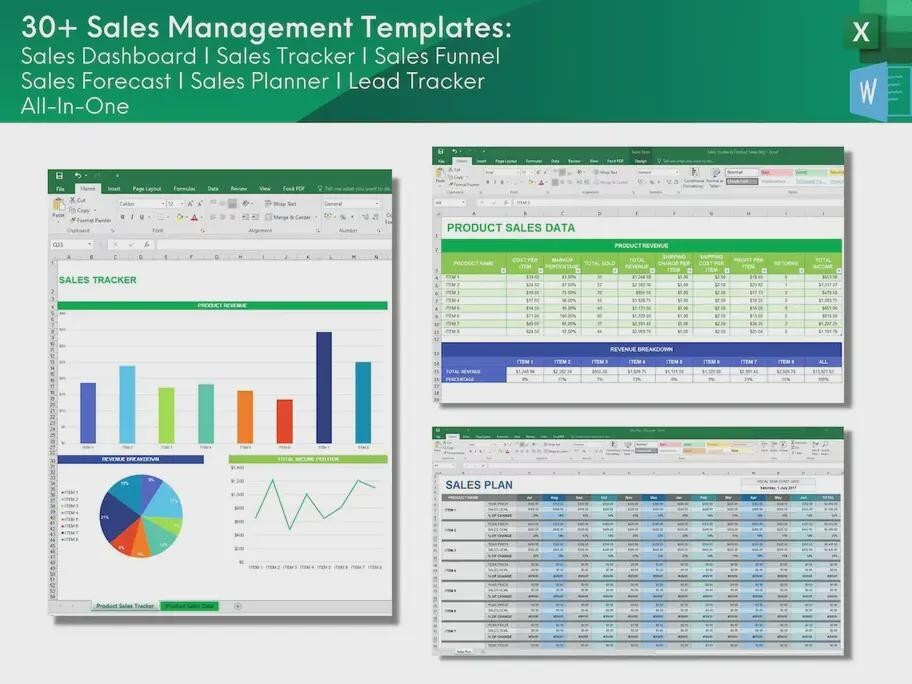 30+ Sales Management Excel Templates | Sales Tracker, Dashboard, Funnel