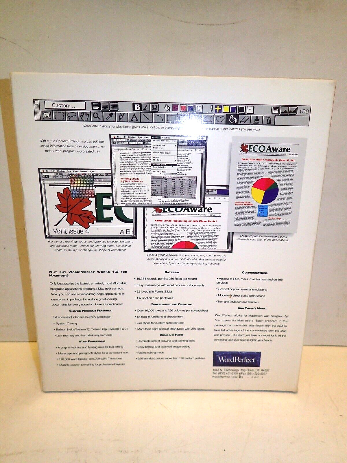 RARE Microsoft Works Ver. 1.2 Apple Mac Macintosh Vintage 3.5” Disks 1992 NOS
