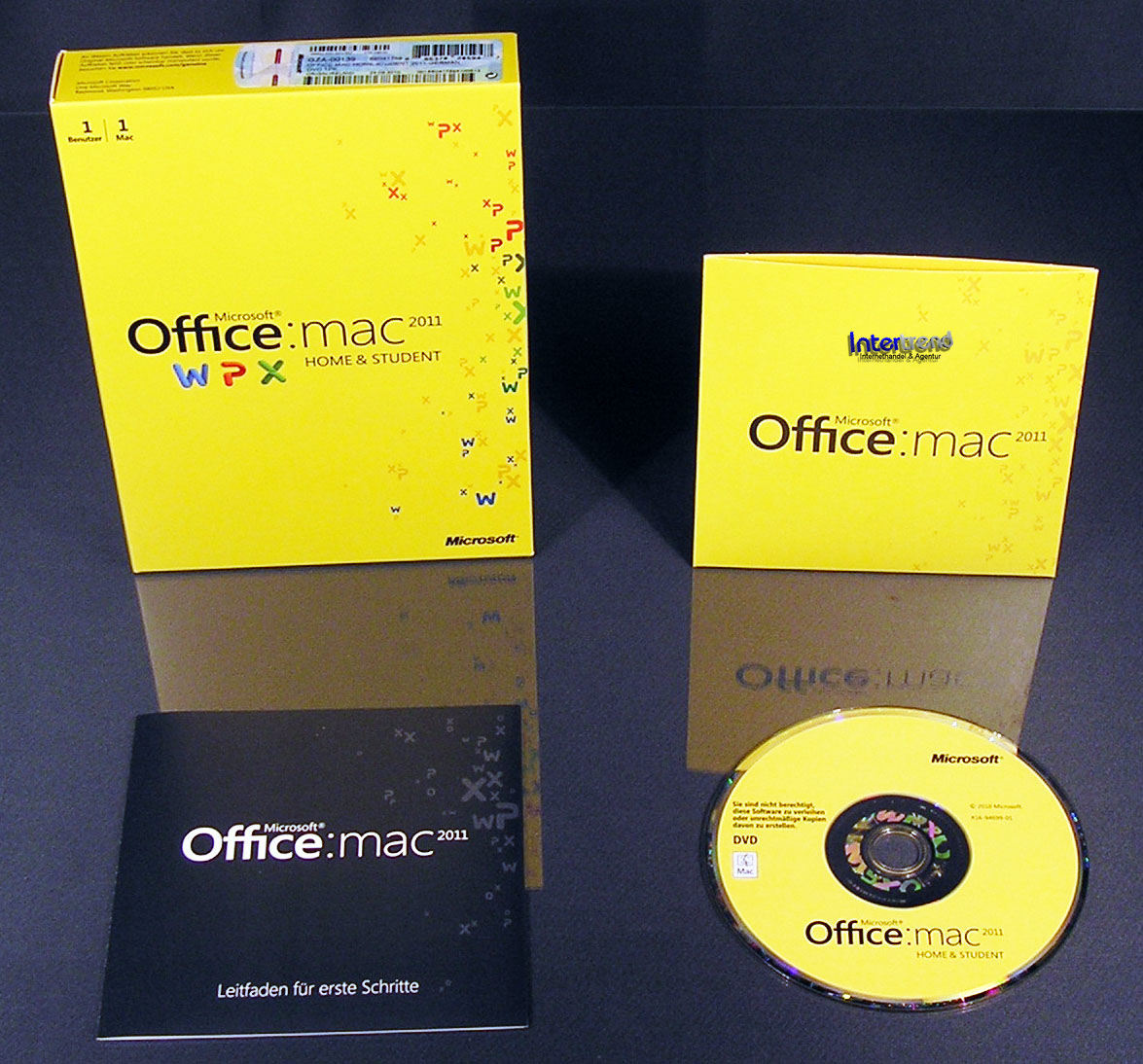 Microsoft Office Mac 2011 Home & Student 1 Mac Vollversion Box + DVD OVP