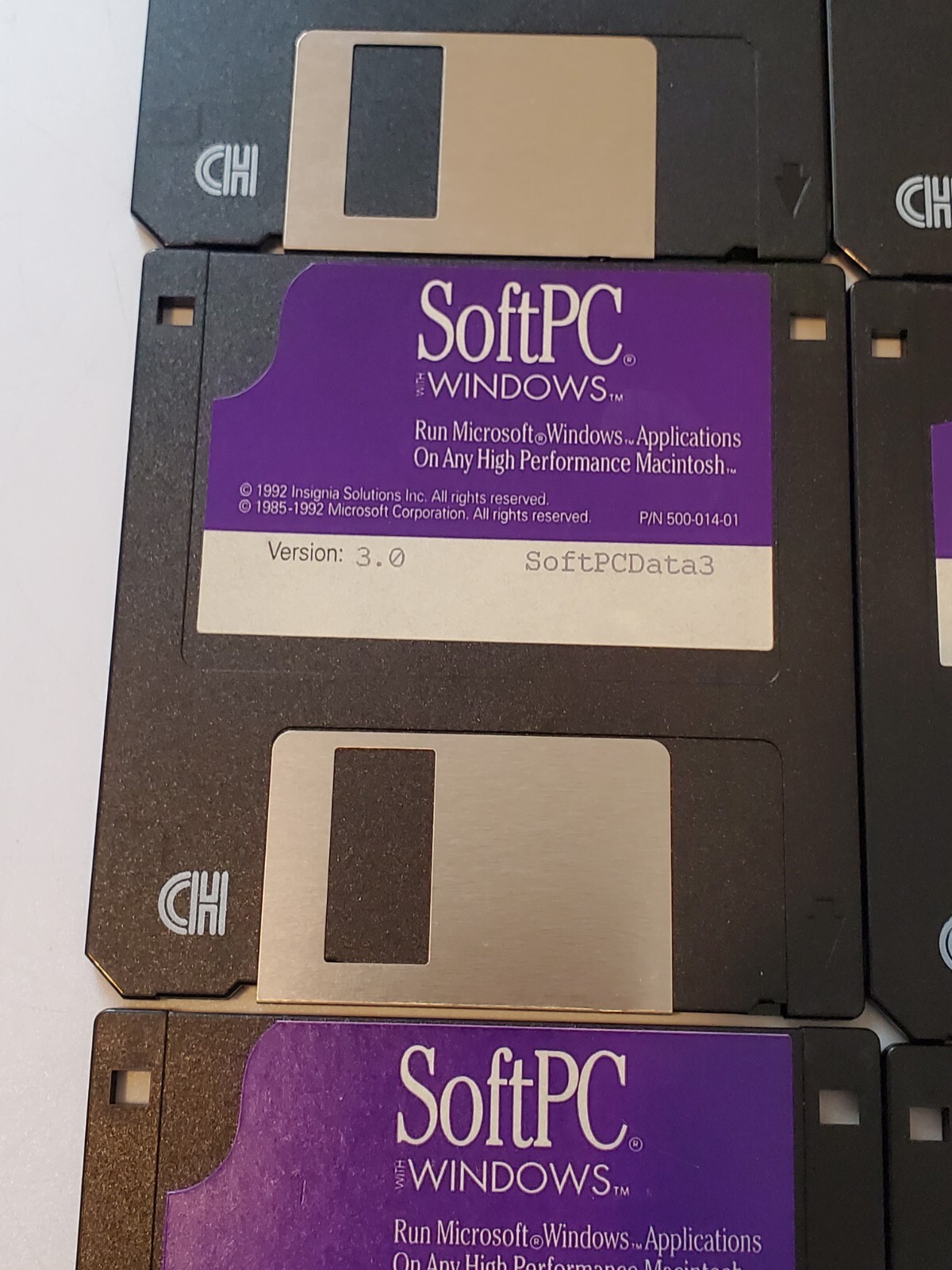 Soft PC with Windows Microsoft Version 3.0 Macintosh 3.5″ Floppy Disks Data EUC
