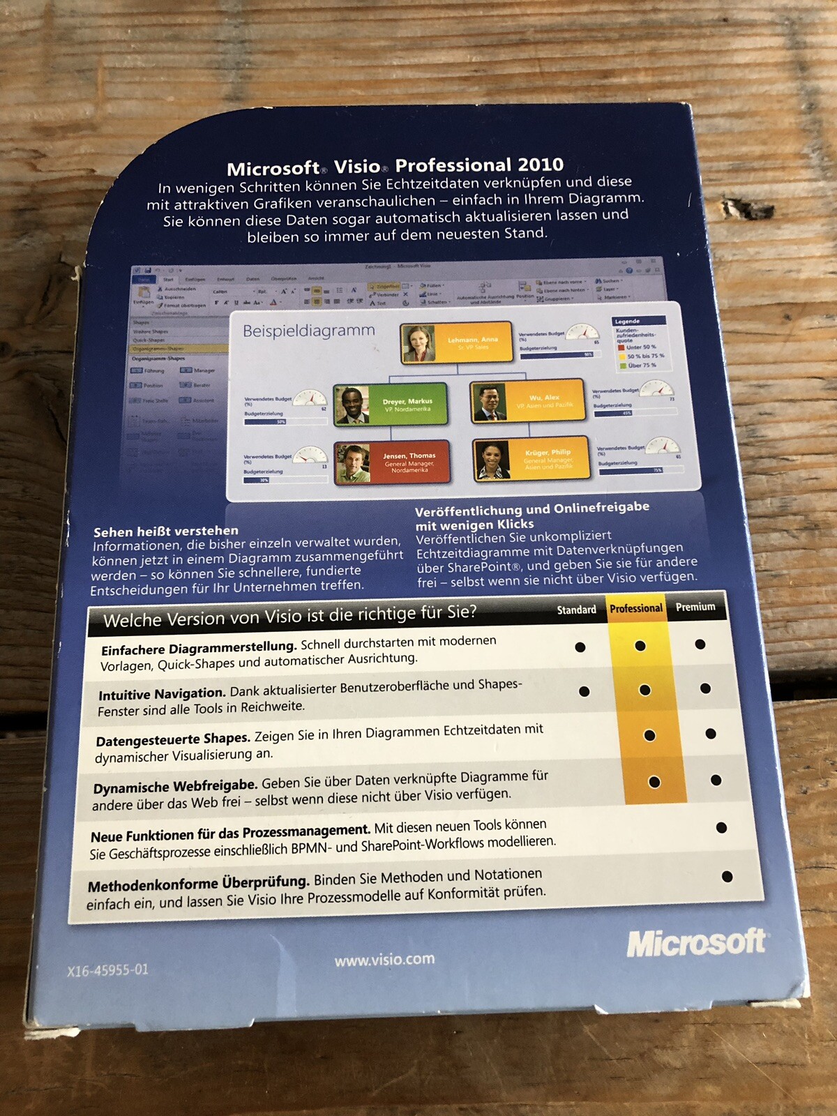 Microsoft Visio Professional 2010, Box, German Full Version with VAT Invoice