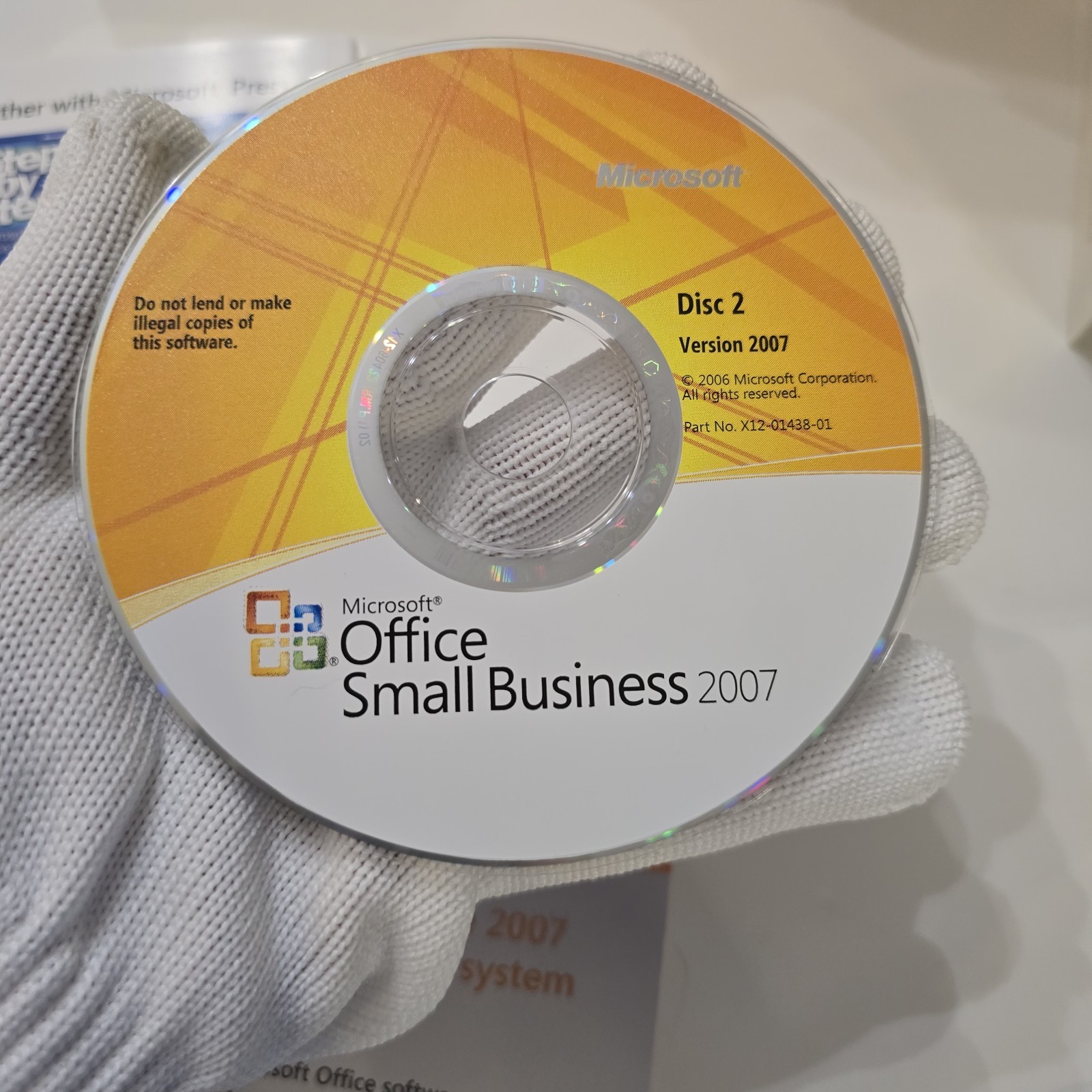 Microsoft Office Small Business Software 2007 With Product Key 2 Discs Manual