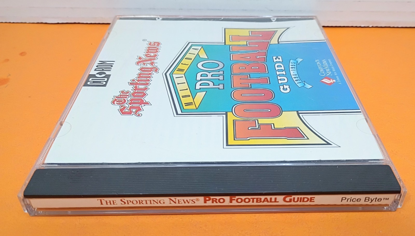 ⭐ THE SPORTING NEWS MULTIMEDIA PRO FOOTBALL GUIDE VINTAGE PC CD ROM 1994 1995