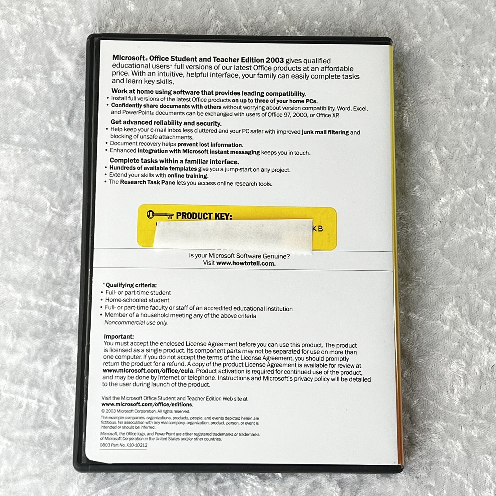 Microsoft Office Student and Teacher Edition 2003