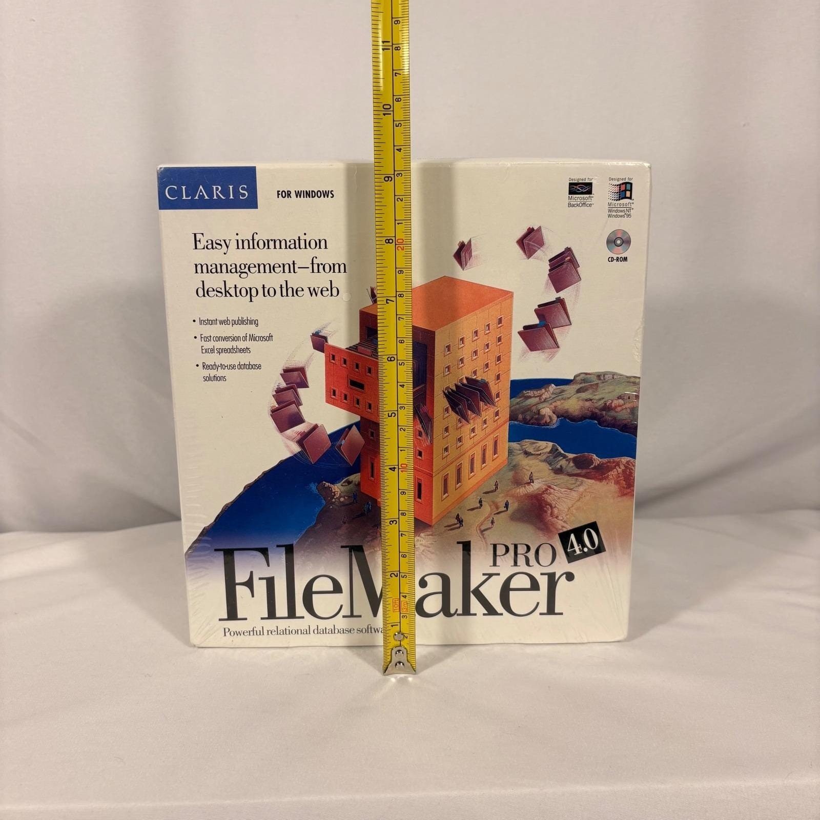 Claris FileMaker Pro 4.0 for Windows Vintage Database Software New Sealed Box